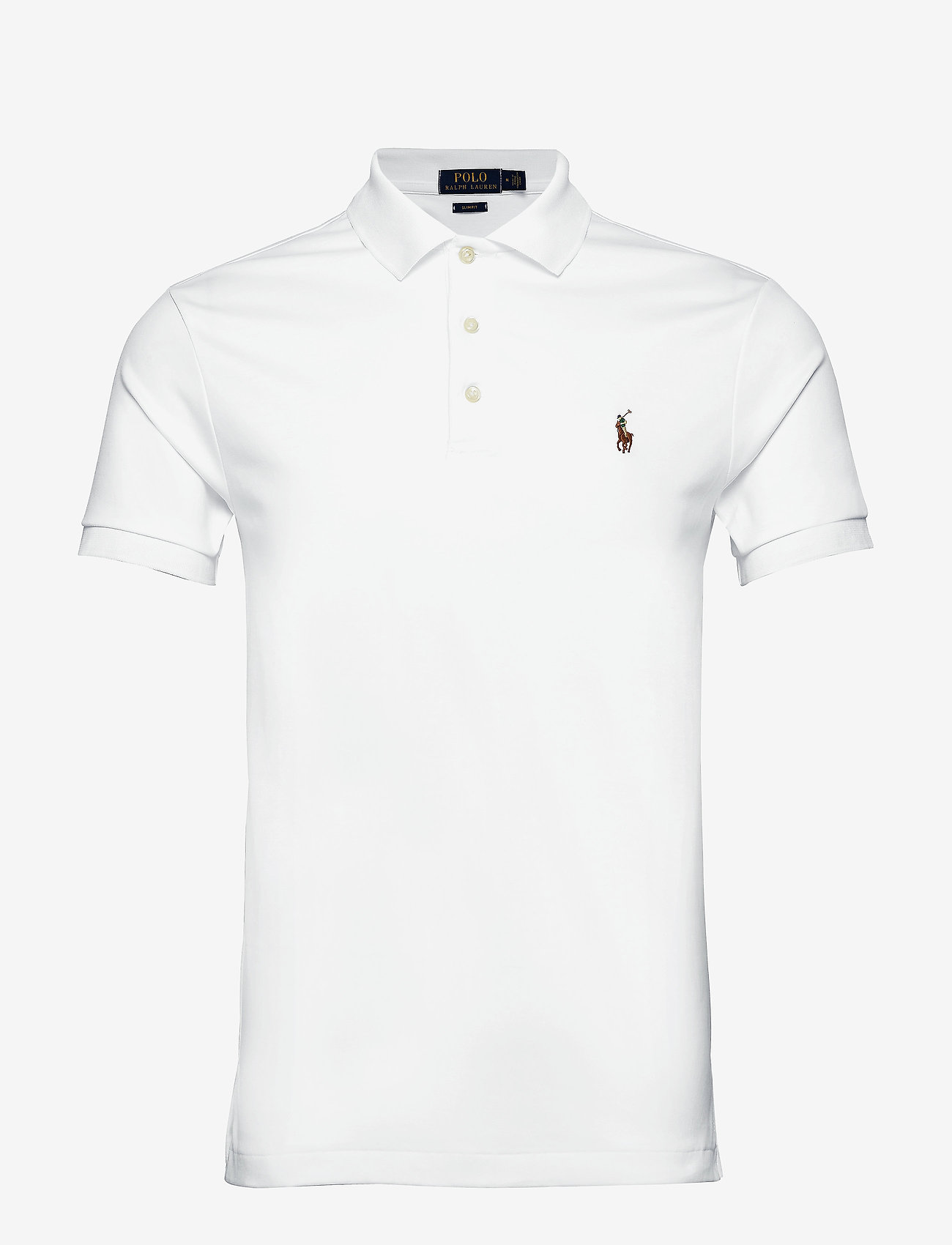 Polo Ralph Lauren - Slim Fit Soft-Touch Polo Shirt - kortærmede poloer - white - 0