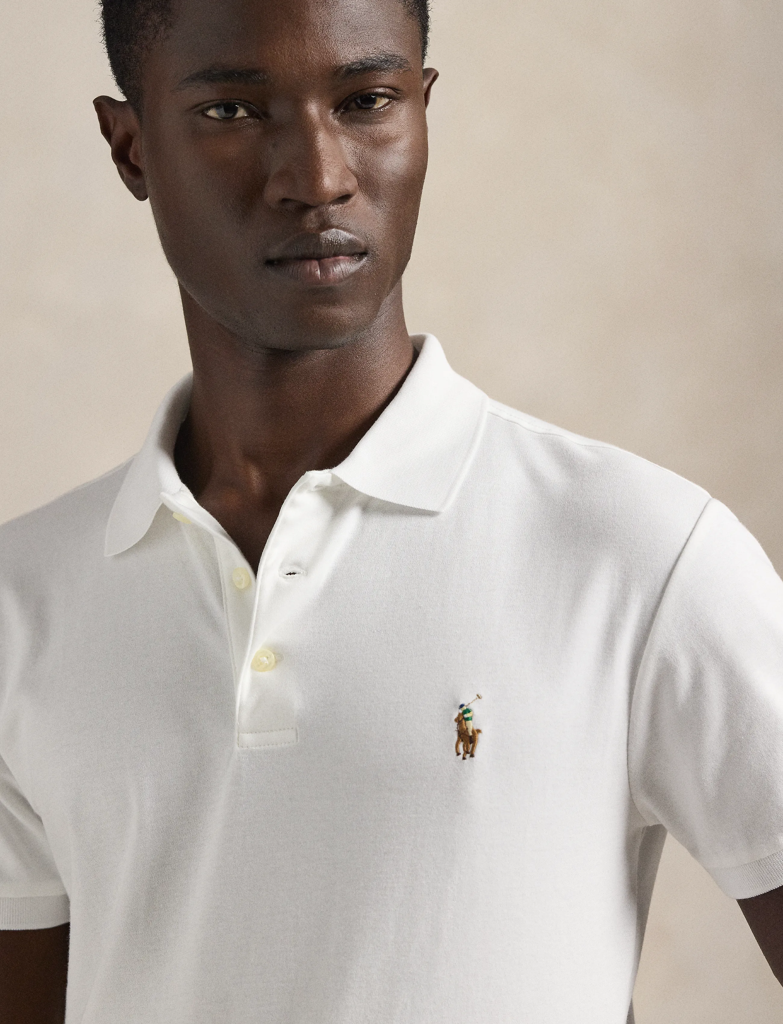 Polo Ralph Lauren - Slim Fit Soft-Touch Polo Shirt - kurzärmelig - white - 4