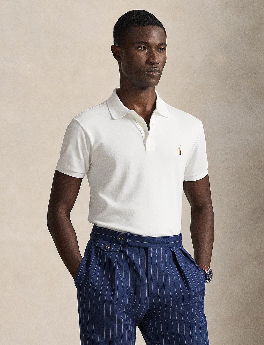 Polo Ralph Lauren - Slim Fit Soft-Touch Polo Shirt - lühikeste varrukatega polod - white - 5
