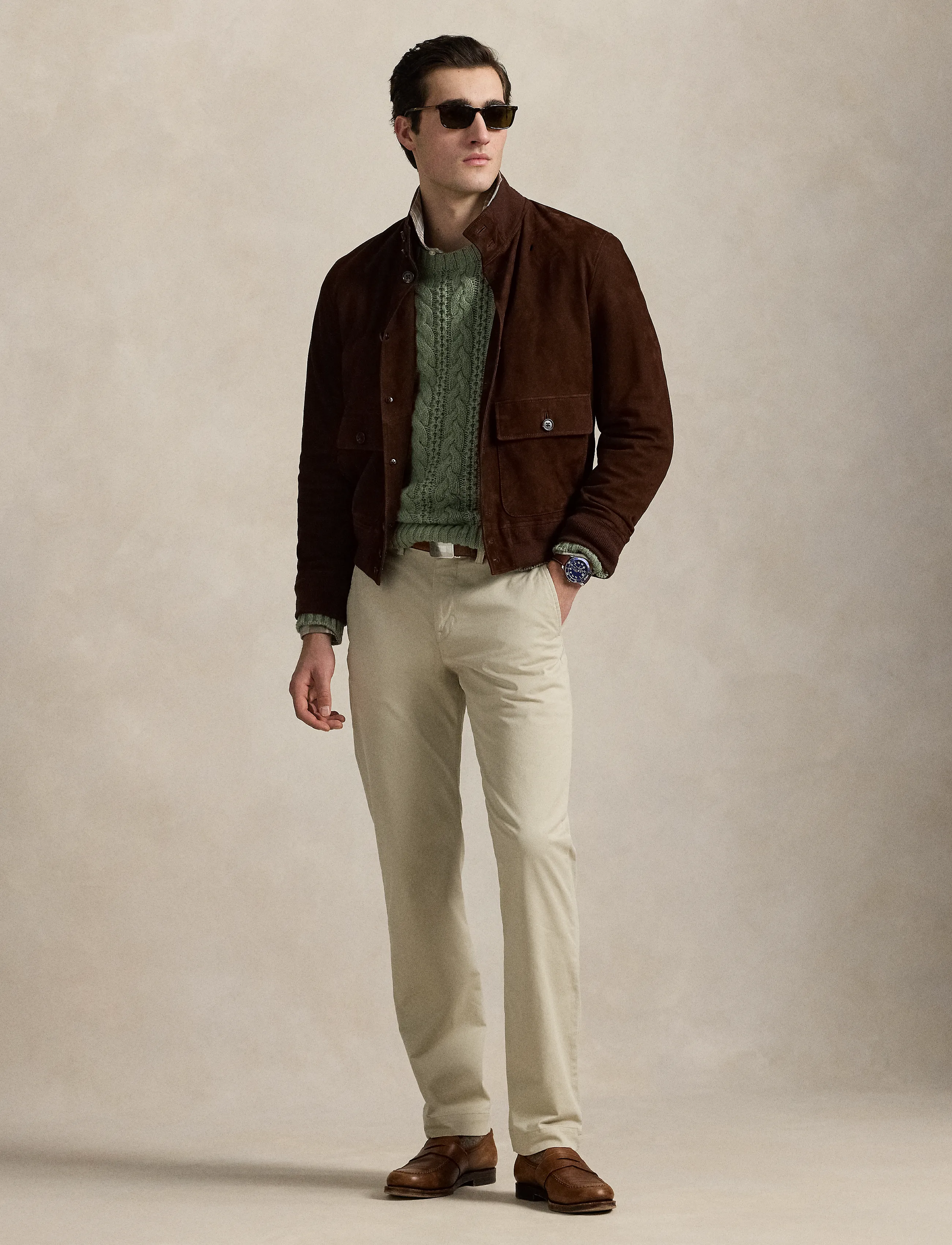 Polo Ralph Lauren STRAIGHT FIT BEDFORD PANT - Chinos - CLASSIC STONE / beige