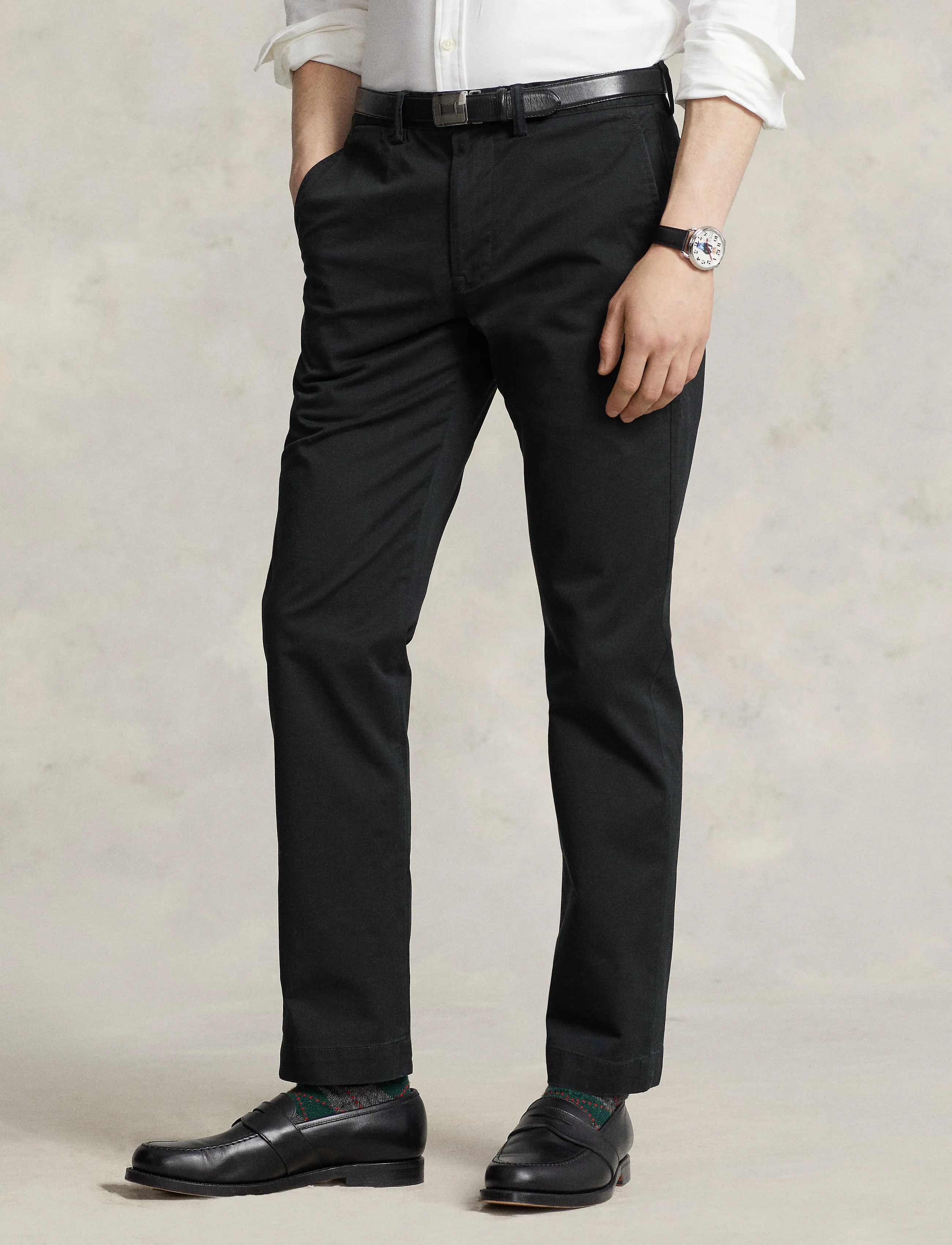 Polo Ralph Lauren STRAIGHT FIT BEDFORD PANT - Chinos - POLO BLACK / black