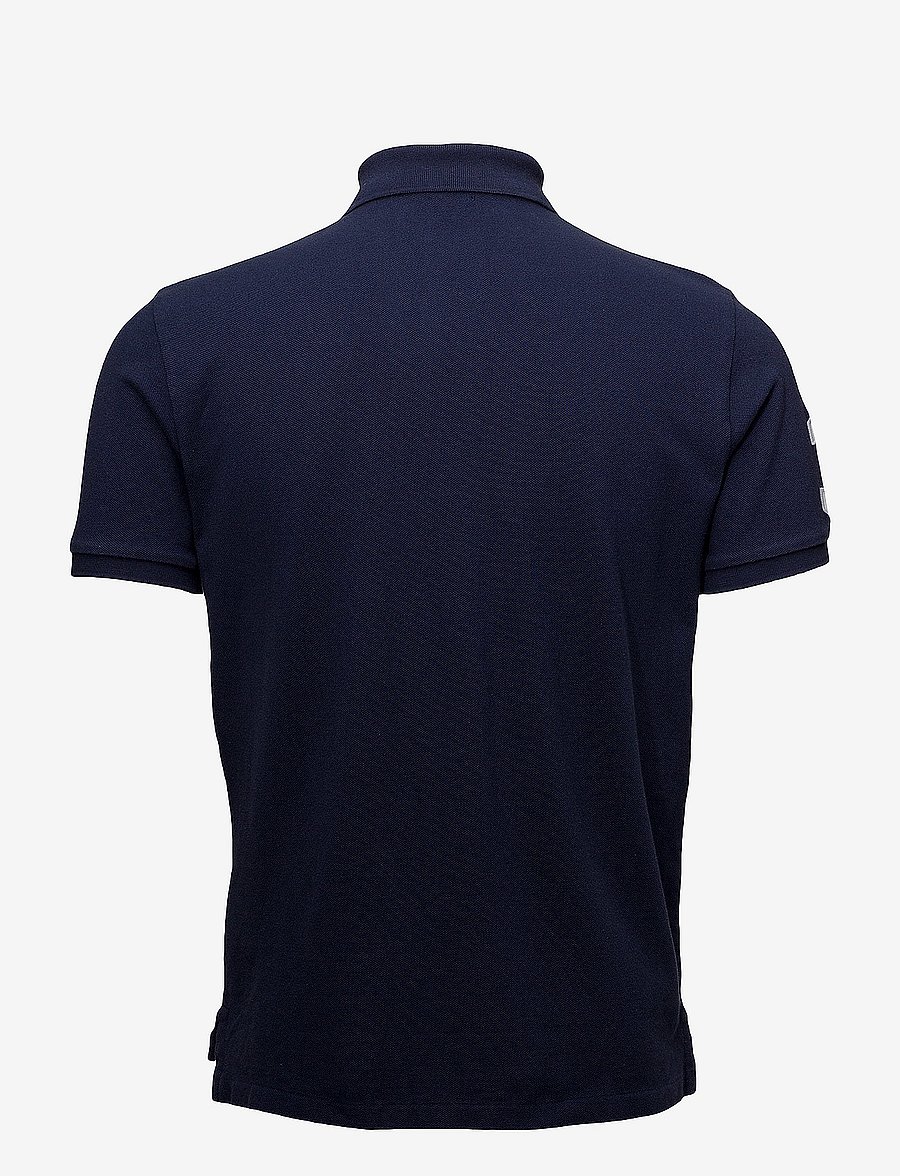 Polo Ralph Lauren - Custom Slim Fit Big Pony Mesh Polo Shirt - kortærmede poloer - newport navy - 2
