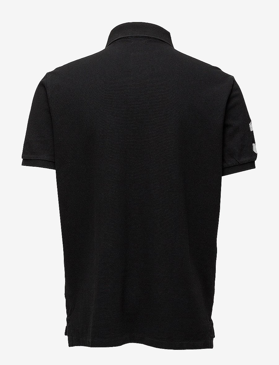 Polo Ralph Lauren - Custom Slim Fit Big Pony Mesh Polo Shirt - kortærmede poloer - polo black - 2