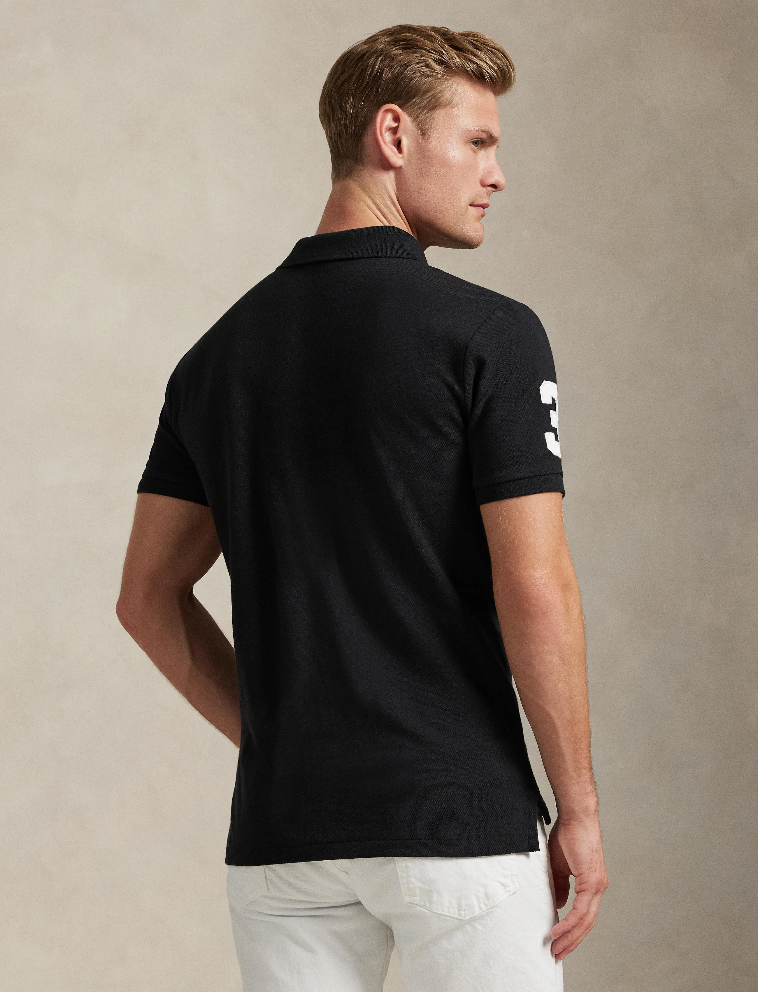 Custom Slim Fit Big Pony Mesh Polo Shirt 2