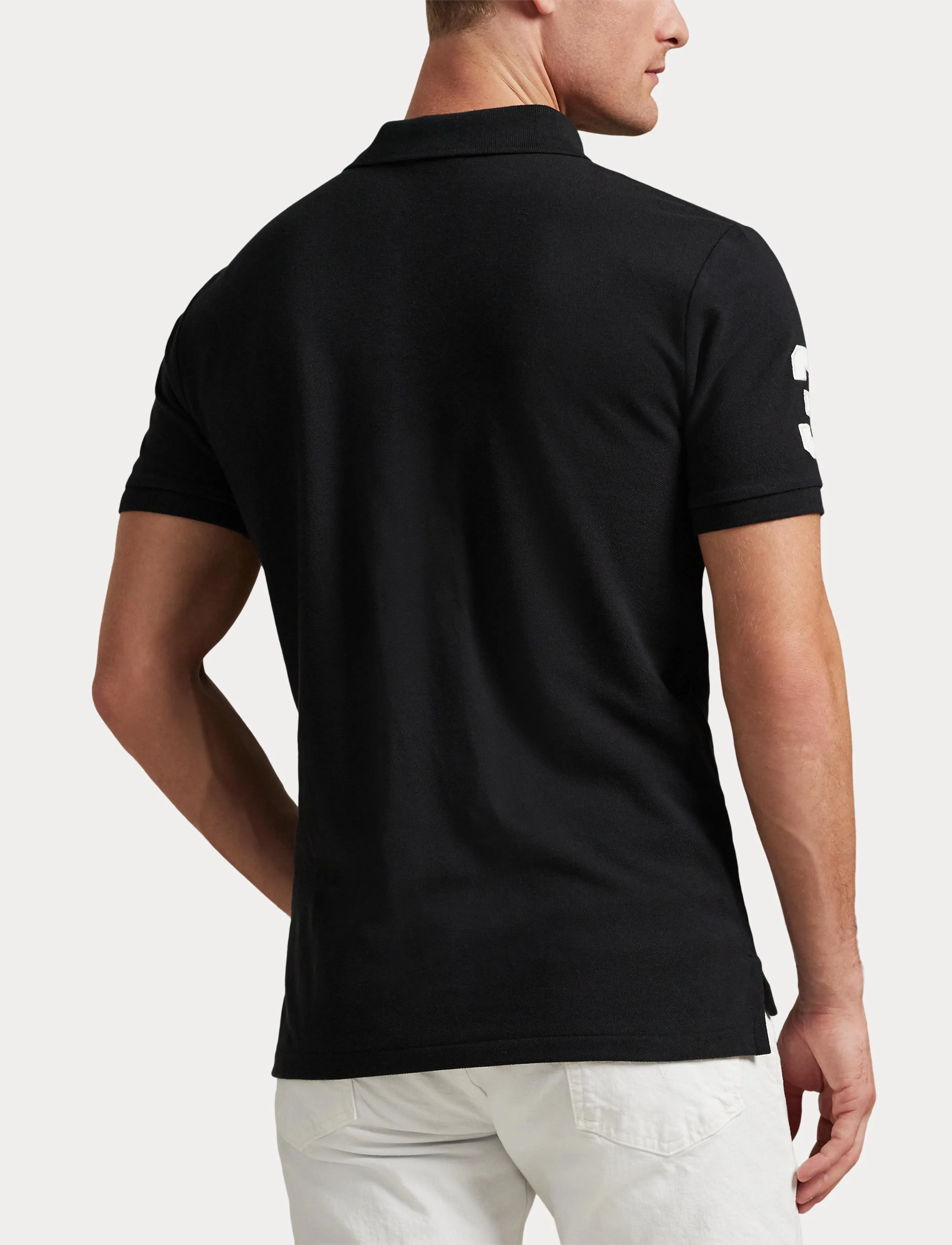 Custom Slim Fit Big Pony Mesh Polo Shirt 6