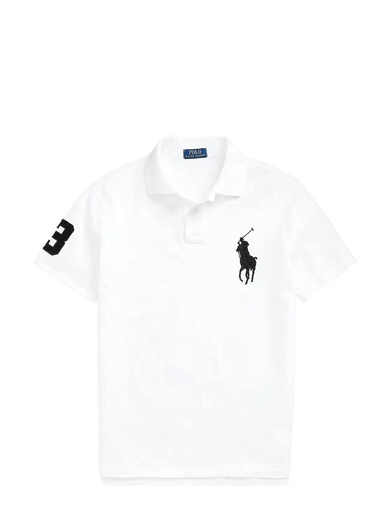 Polo Ralph Lauren - Custom Slim Fit Big Pony Mesh Polo Shirt - lühikeste varrukatega polod - white - 1