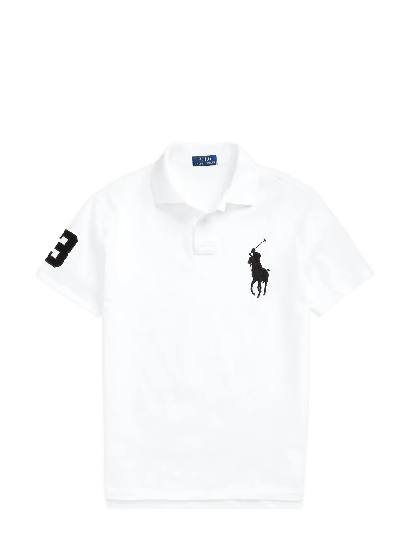 Polo Ralph Lauren - Custom Slim Fit Big Pony Mesh Polo Shirt - kurzärmelig - white - 1