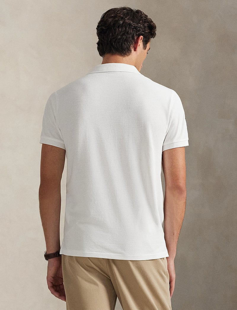 Polo Ralph Lauren - Custom Slim Fit Big Pony Mesh Polo Shirt - lühikeste varrukatega polod - white - 2