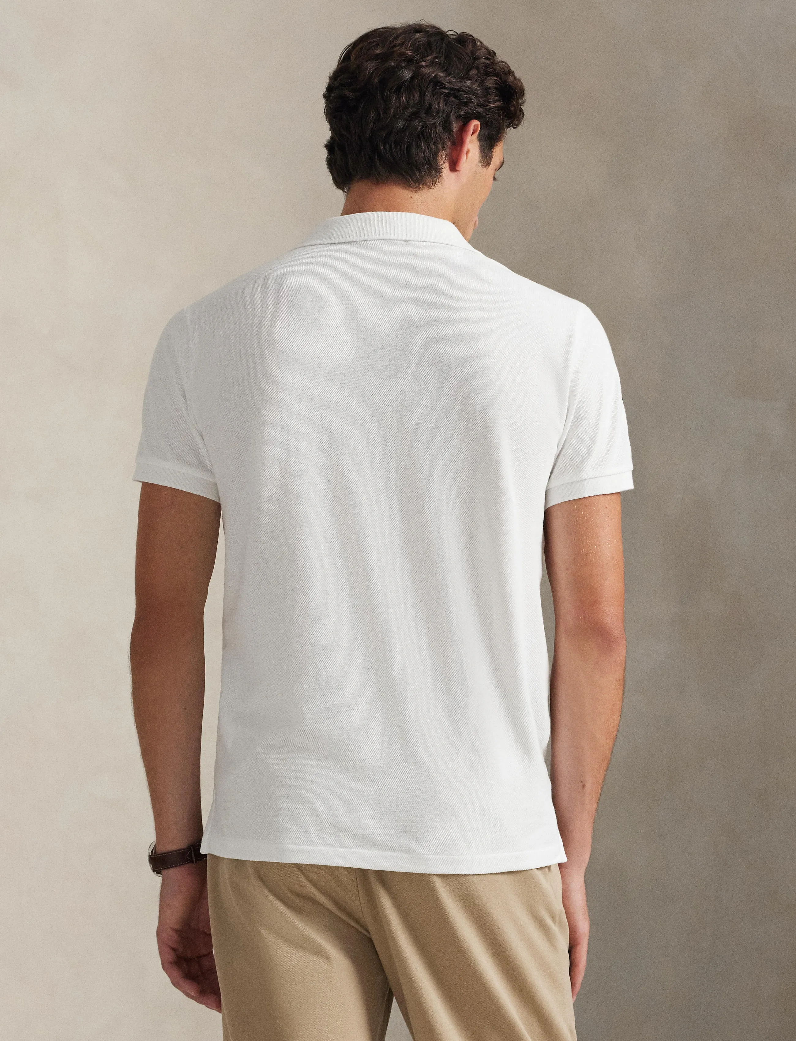 Polo Ralph Lauren - Custom Slim Fit Big Pony Mesh Polo Shirt - kurzärmelig - white - 2
