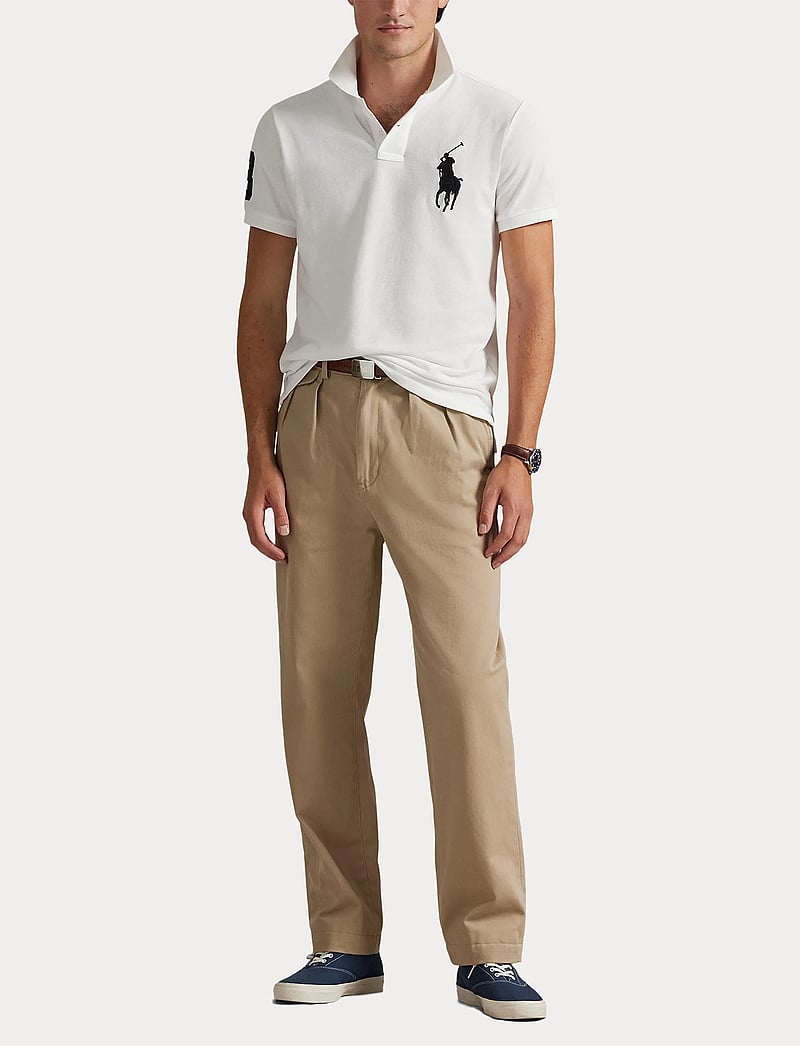 Polo Ralph Lauren - Custom Slim Fit Big Pony Mesh Polo Shirt - lühikeste varrukatega polod - white - 4