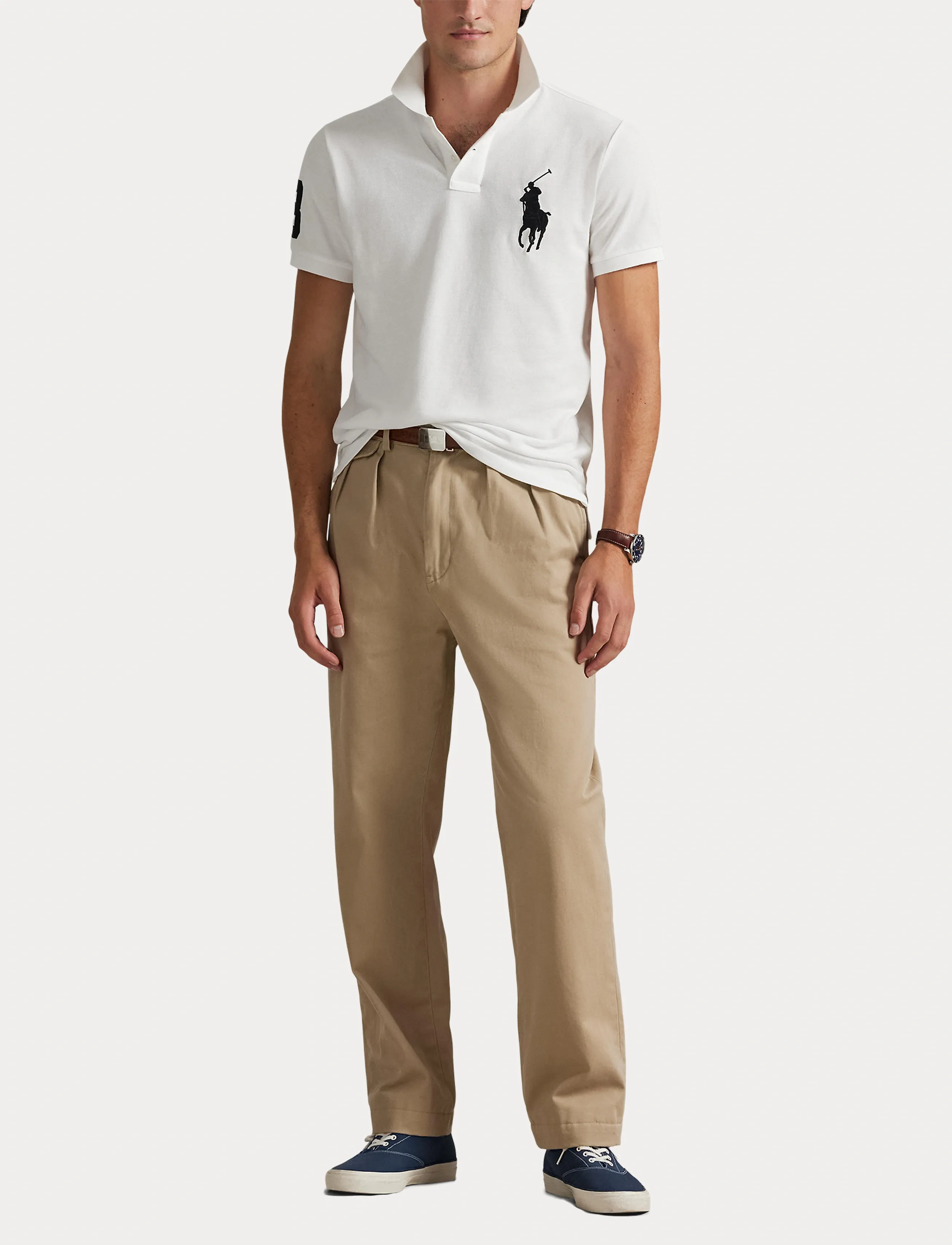 Polo Ralph Lauren - Custom Slim Fit Big Pony Mesh Polo Shirt - lühikeste varrukatega polod - white - 4