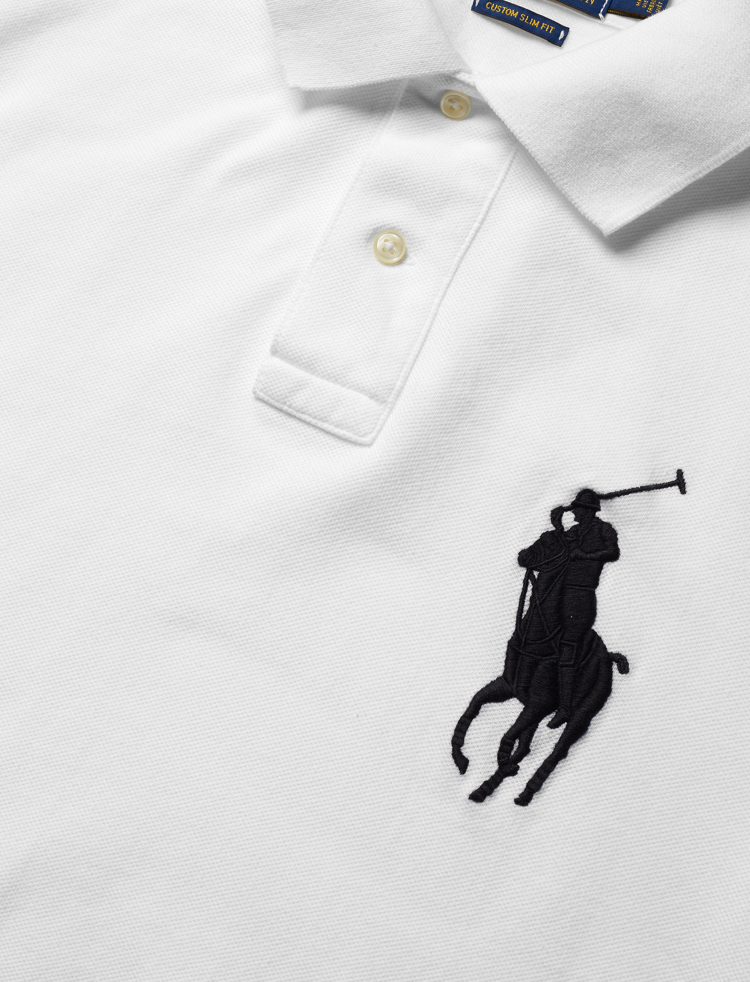 Polo Ralph Lauren Custom Slim Fit Big Pony Mesh Polo Shirt