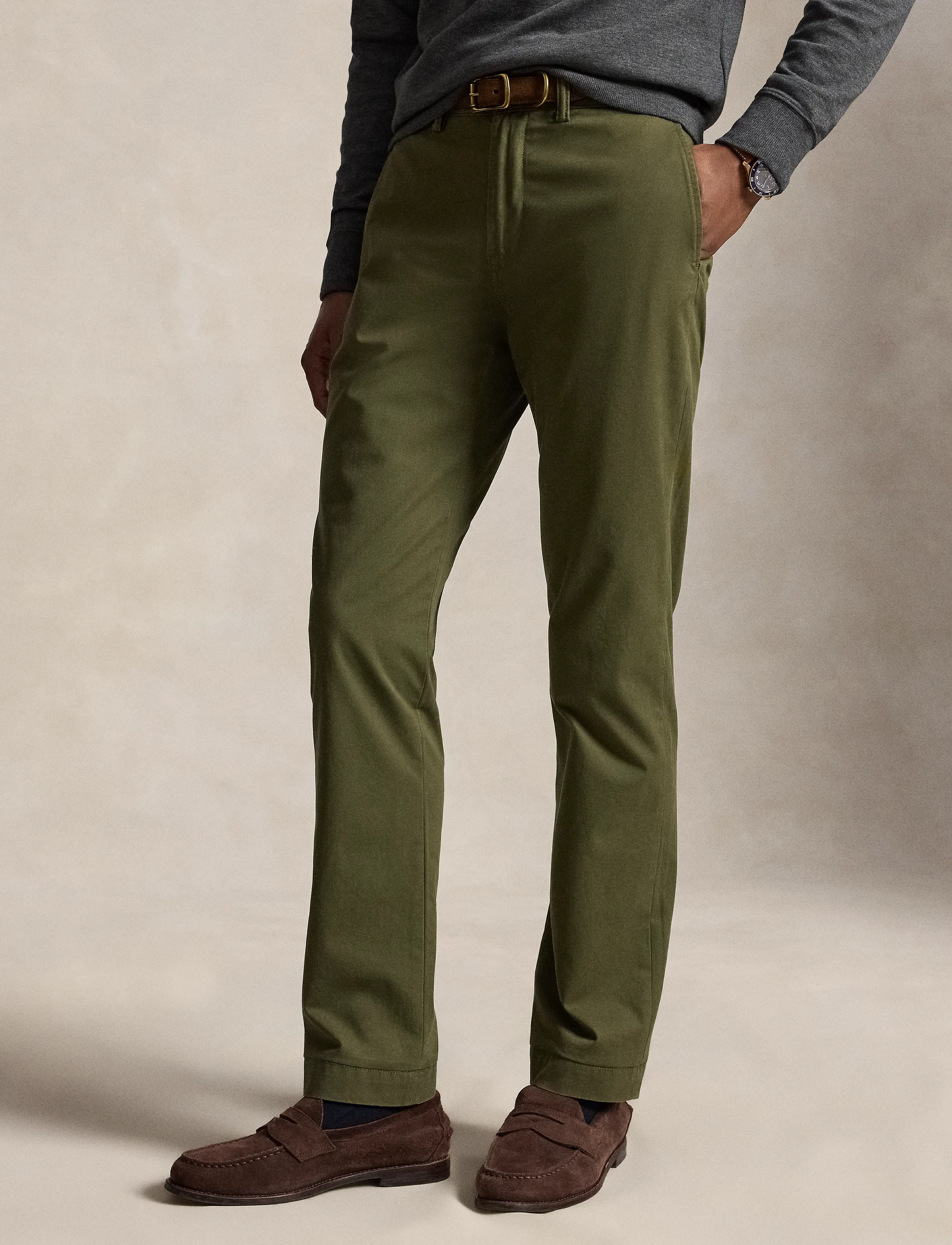 Polo Ralph Lauren - Bedford Stretch Straight Fit Chino Pant - chinos - canopy olive - 4