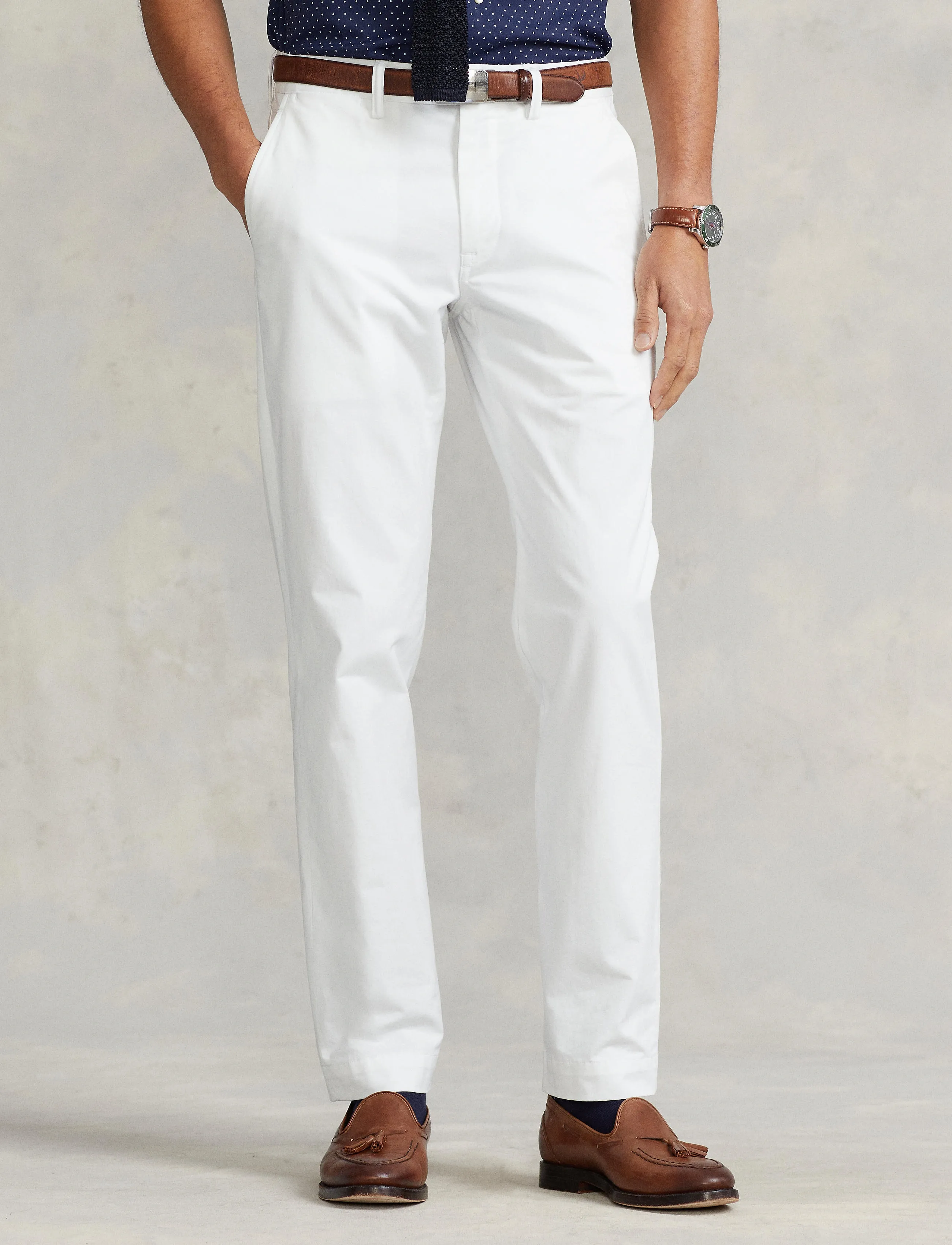 Polo Ralph Lauren Bedford Stretch Straight Fit Chino Pant - Inspiration - CERAMIC WHITE / white
