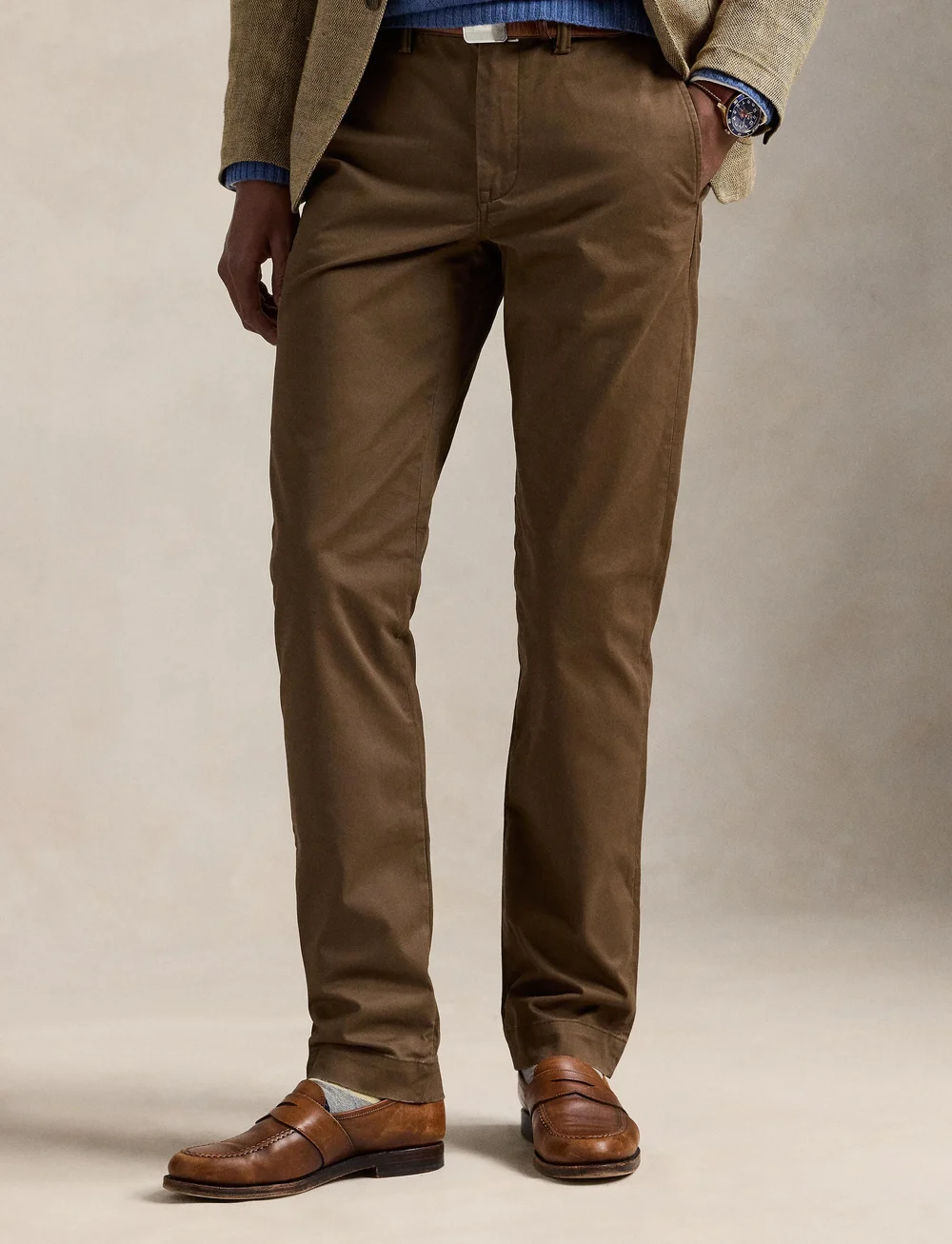 Polo Ralph Lauren - Stretch Straight Fit Washed Chino Pant - chino püksid - chestnut - 0