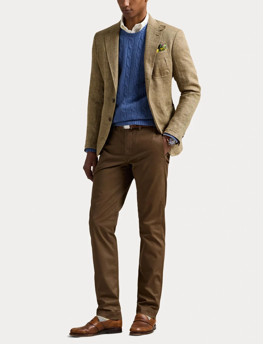 Polo Ralph Lauren - Stretch Straight Fit Washed Chino Pant - chino püksid - chestnut - 4