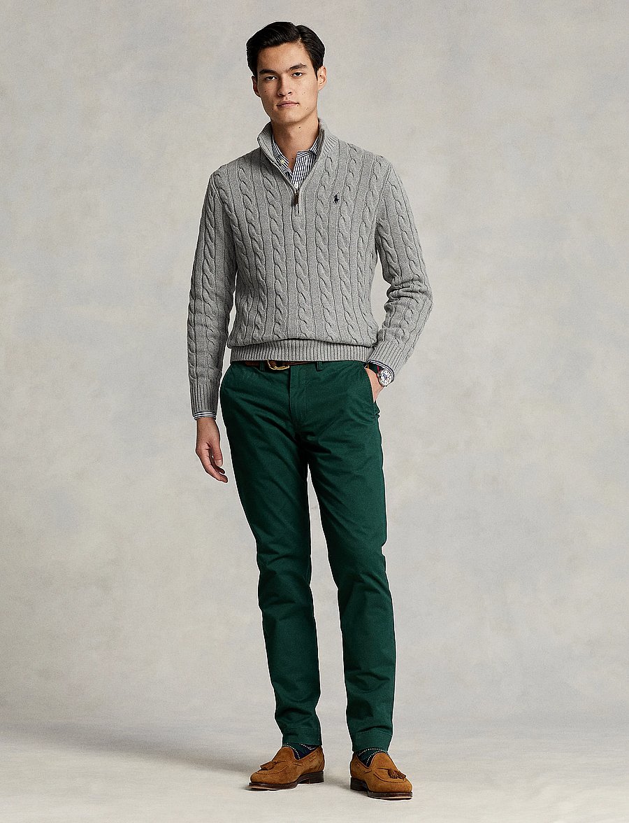 Polo Ralph Lauren - STRAIGHT FIT BEDFORD PANT - chinos - college green - 0