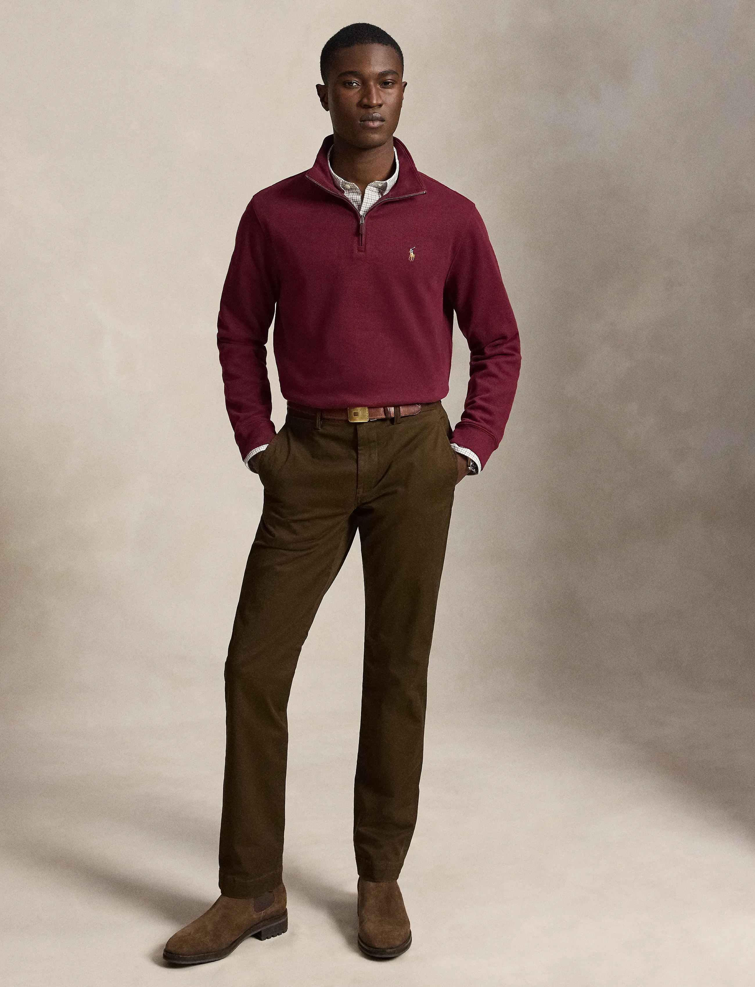 Polo Ralph Lauren - Bedford Stretch Straight Fit Chino Pant - chinos - dark brown - 4
