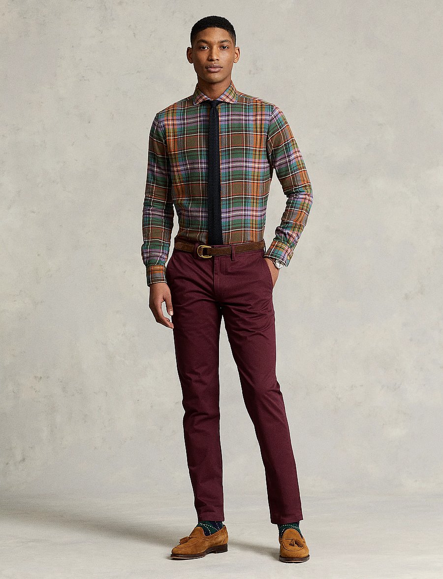 Polo Ralph Lauren - Bedford Stretch Straight Fit Chino Pant - chinos - rich ruby - 0