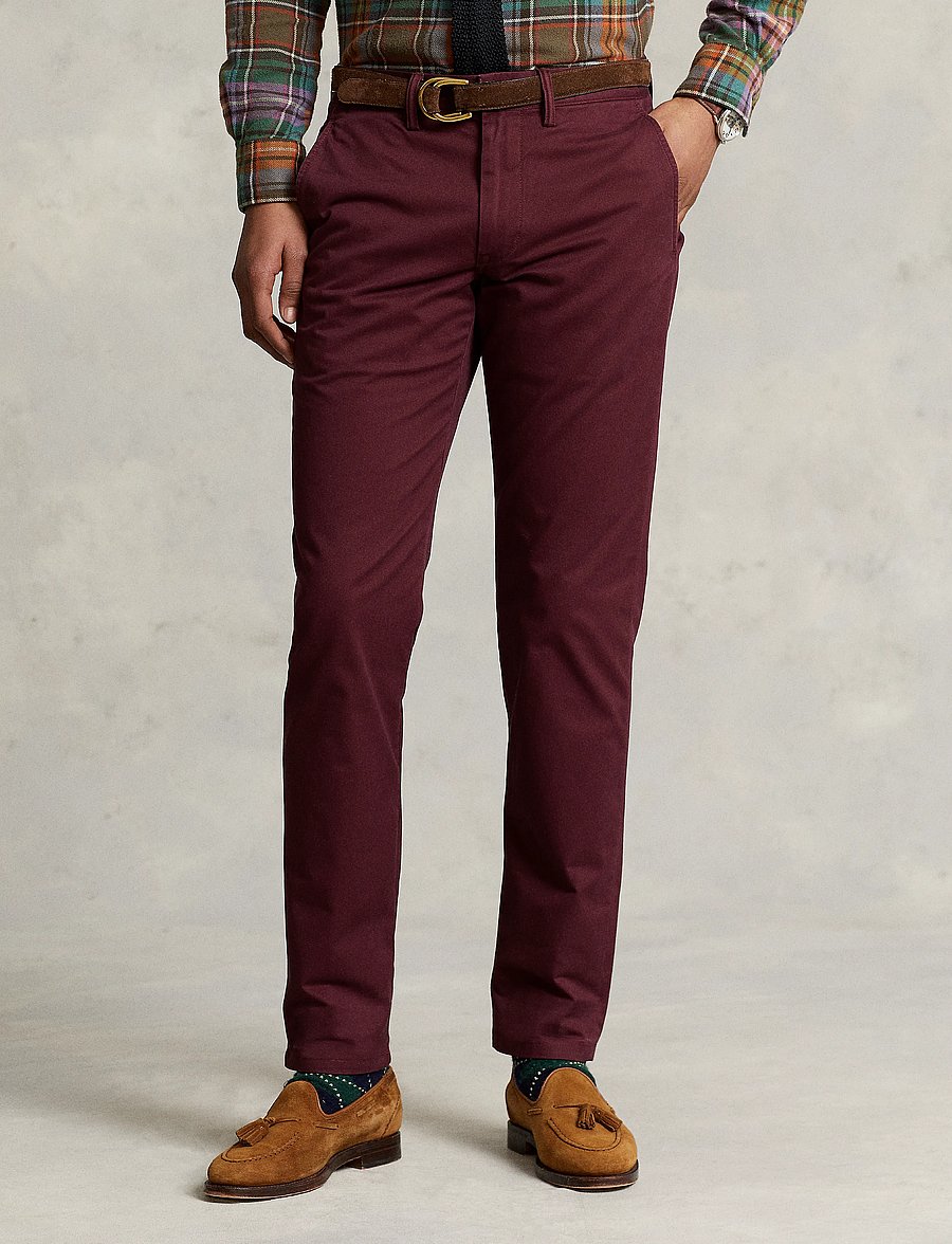 Polo Ralph Lauren - Bedford Stretch Straight Fit Chino Pant - chinos - rich ruby - 2