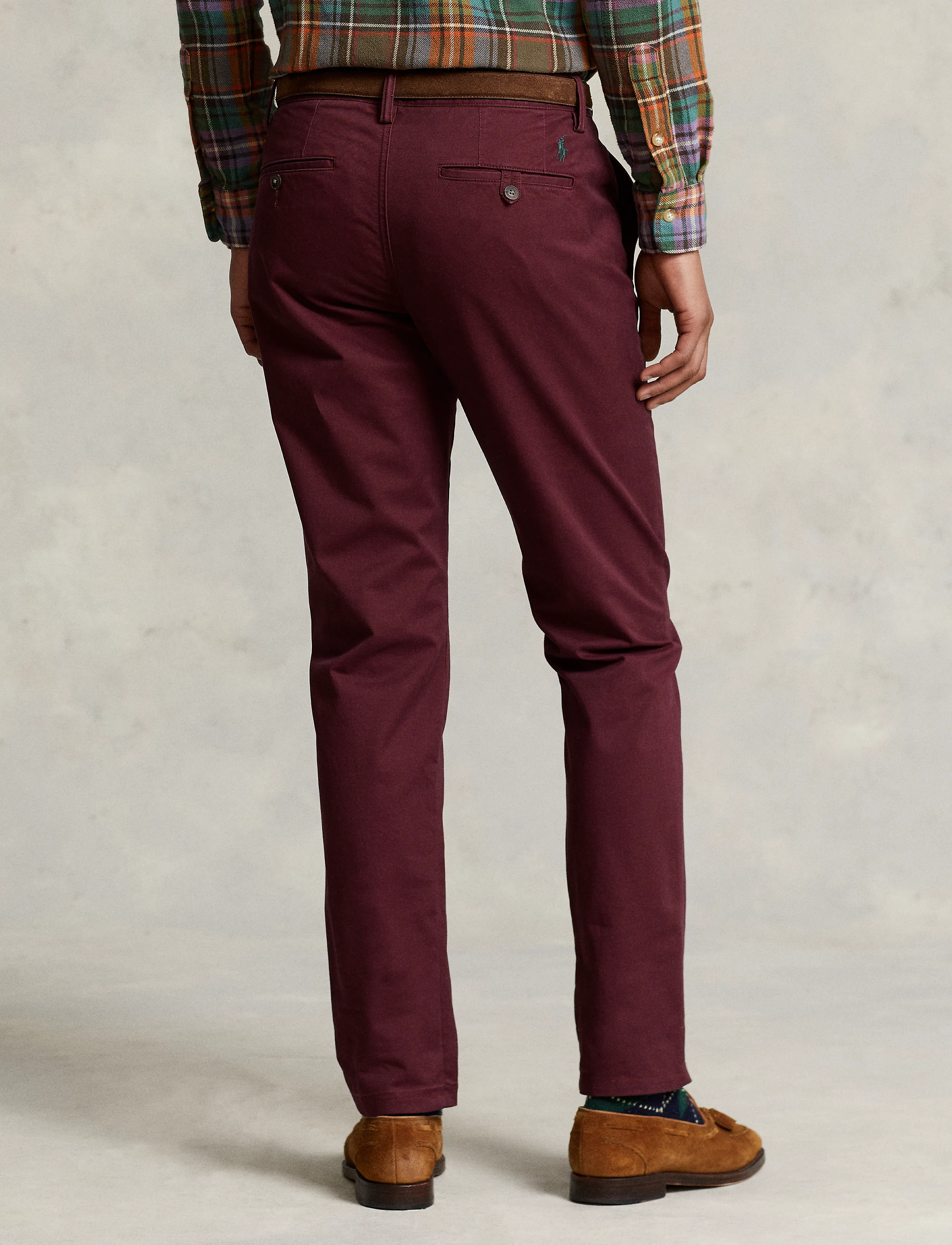 Polo Ralph Lauren - Bedford Stretch Straight Fit Chino Pant - chinos - rich ruby - 3