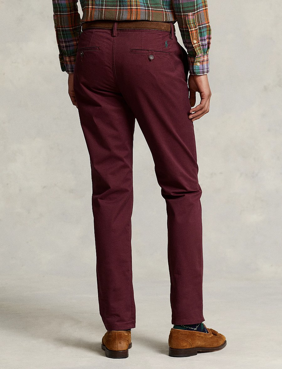 Polo Ralph Lauren - Bedford Stretch Straight Fit Chino Pant - chinos - rich ruby - 3