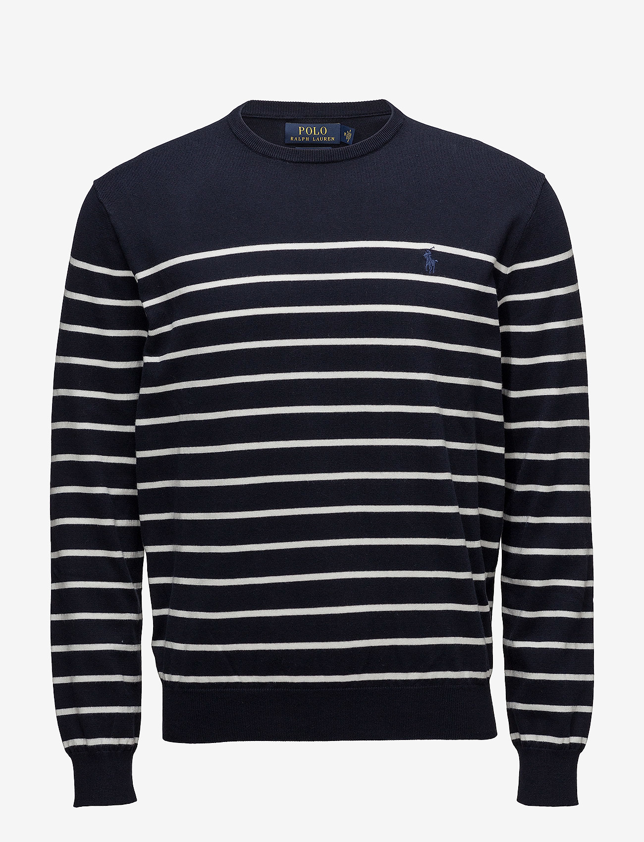 Polo Ralph Lauren - Striped Cotton Sweater - navy/white - 0