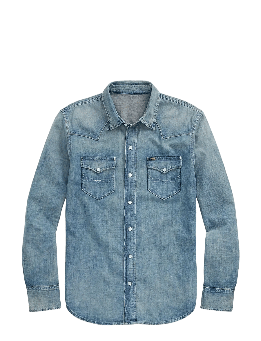 Polo Ralph Lauren - Slub Denim Western Shirt - denim shirts - rl western - 1