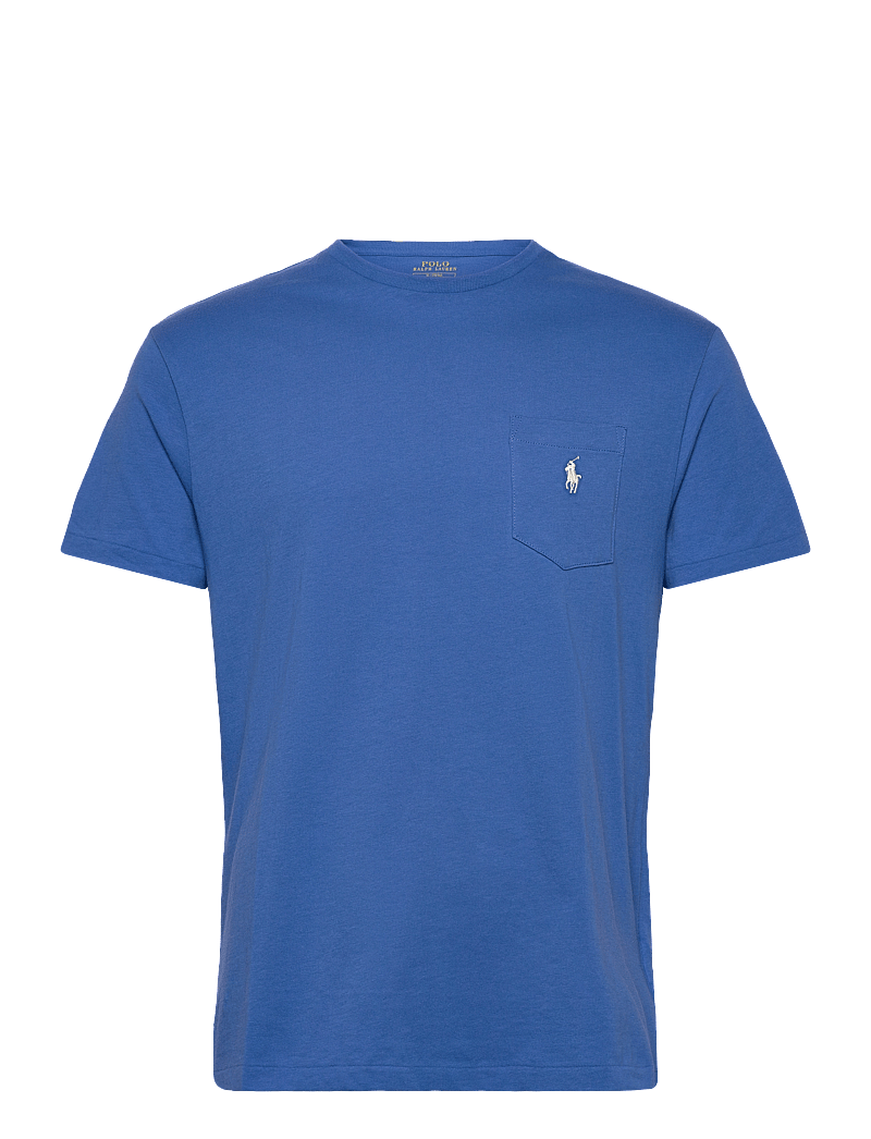 Polo Ralph Lauren - Classic Fit Jersey Pocket T-Shirt - kortärmade t-shirts - embayment blue/c8 - 0