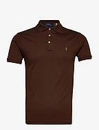Custom Slim Fit Soft Cotton Polo Shirt - AMERICAN BROWN