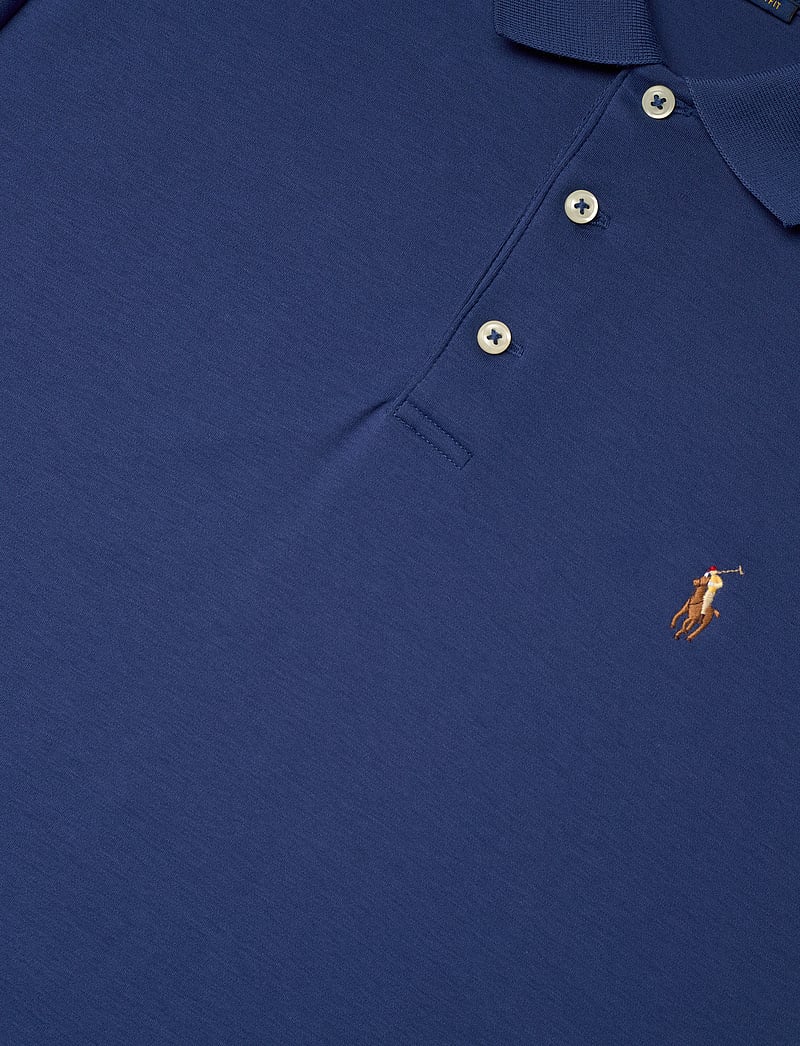 Polo Ralph Lauren - Custom Slim Fit Soft Cotton Polo Shirt - kortærmede poloer - annapolis blue - 2