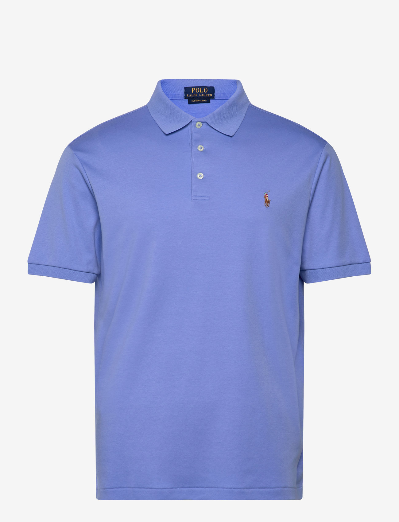 Polo Ralph Lauren - PIMA POLO-SSL-KNT - lyhythihaiset - canvas blue - 0