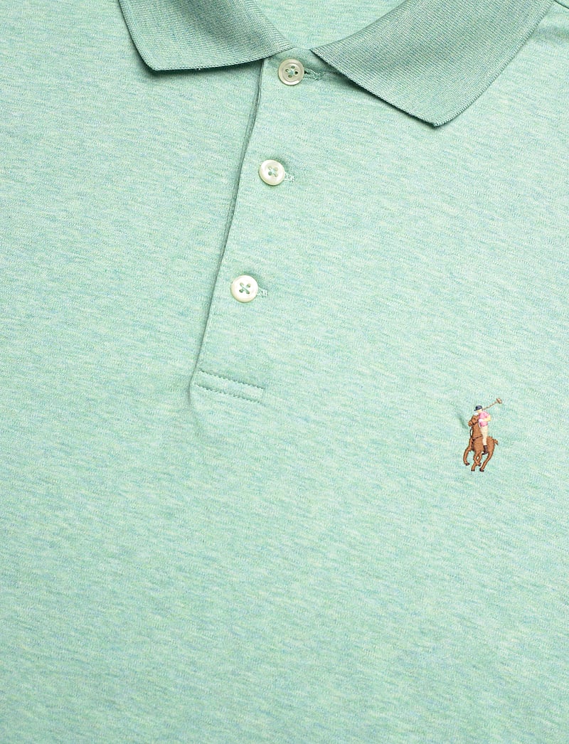 Polo Ralph Lauren - PIMA POLO-SSL-KNT - lühikeste varrukatega polod - celadon heather - 2