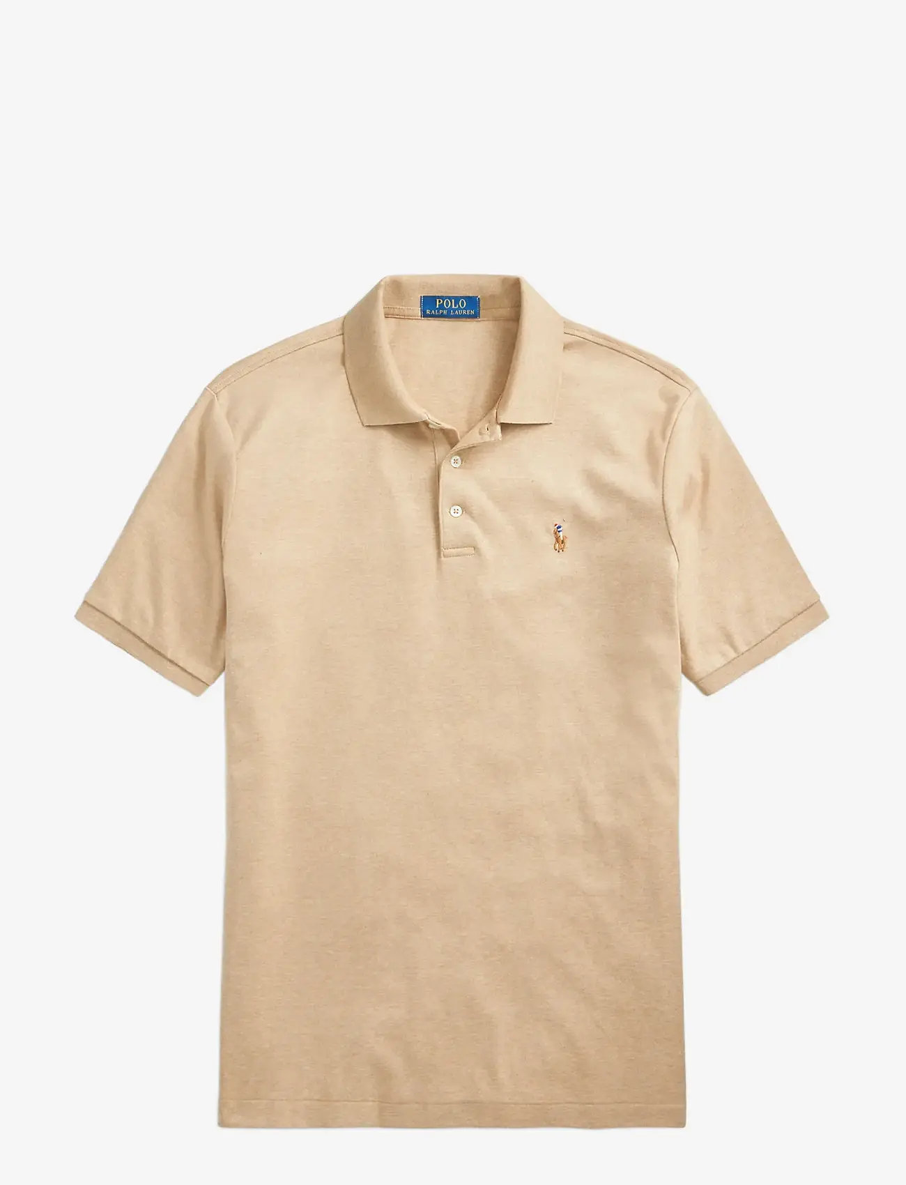 Polo Ralph Lauren - Custom Slim Fit Soft Cotton Polo Shirt - kortärmade pikéer - classic camel hea - 1