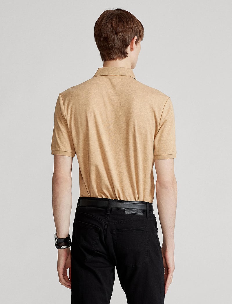 Polo Ralph Lauren - Custom Slim Fit Soft Cotton Polo Shirt - kortærmede poloer - classic camel hea - 2