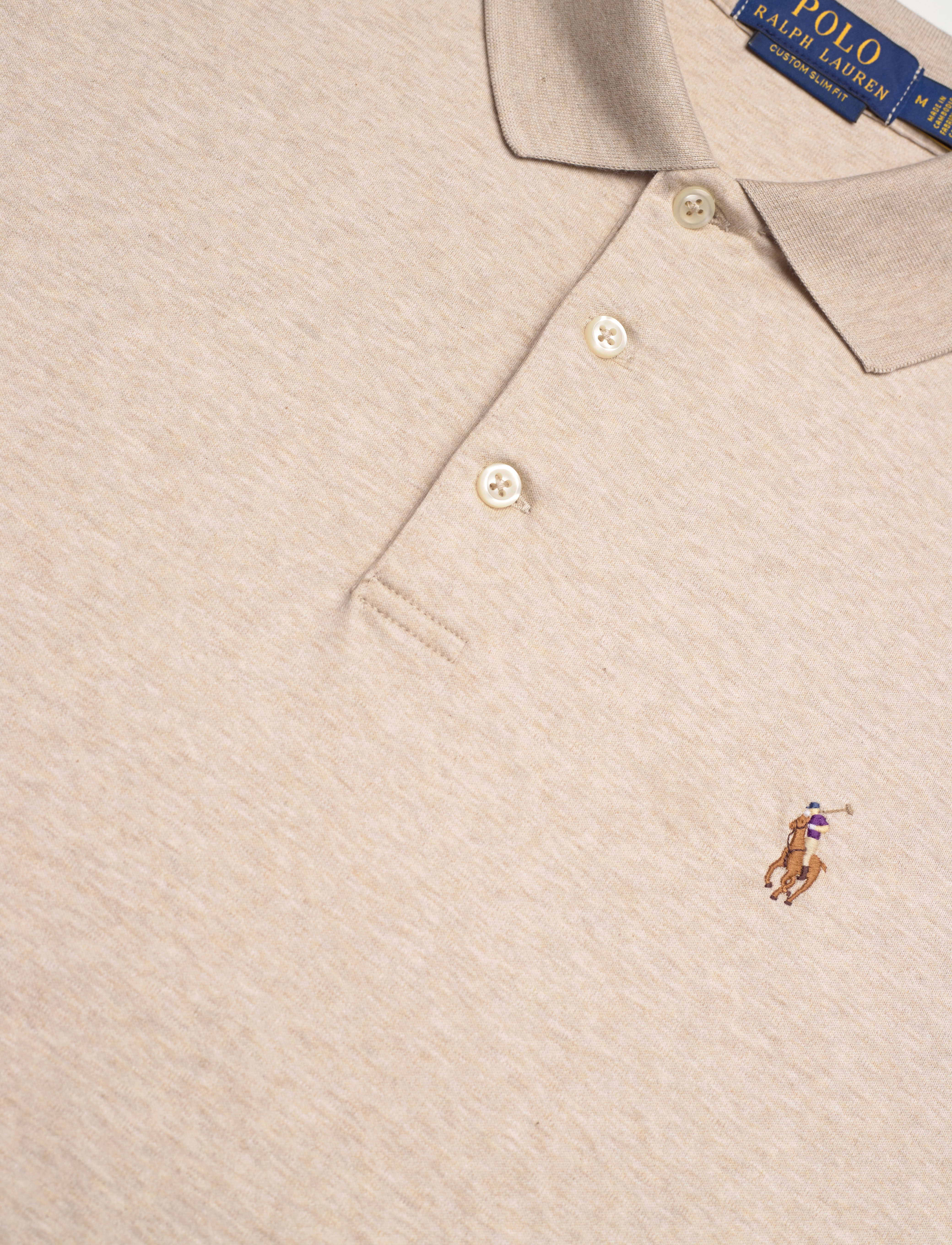 Polo Ralph Lauren - Custom Slim Fit Soft Cotton Polo Shirt - polo marškinėliai trumpomis rankovėmis - expedition dune h - 2