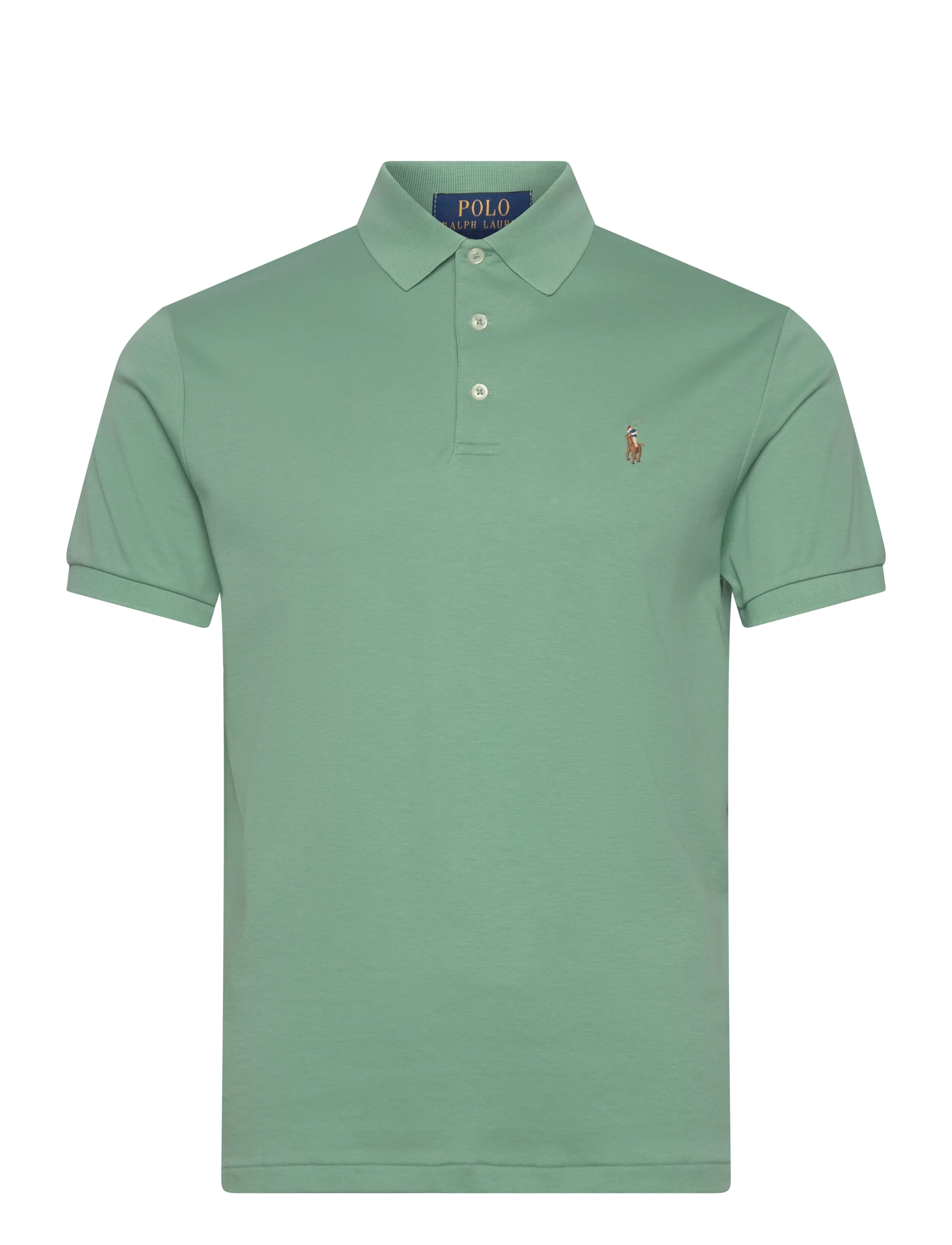 Polo Ralph Lauren PIMA POLO-SSL-KNT - Pikéer - FADED MINT / green