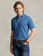 Polo Ralph Lauren - Custom Slim Fit Soft Cotton Polo Shirt - polo marškinėliai trumpomis rankovėmis - fog blue heather - 2