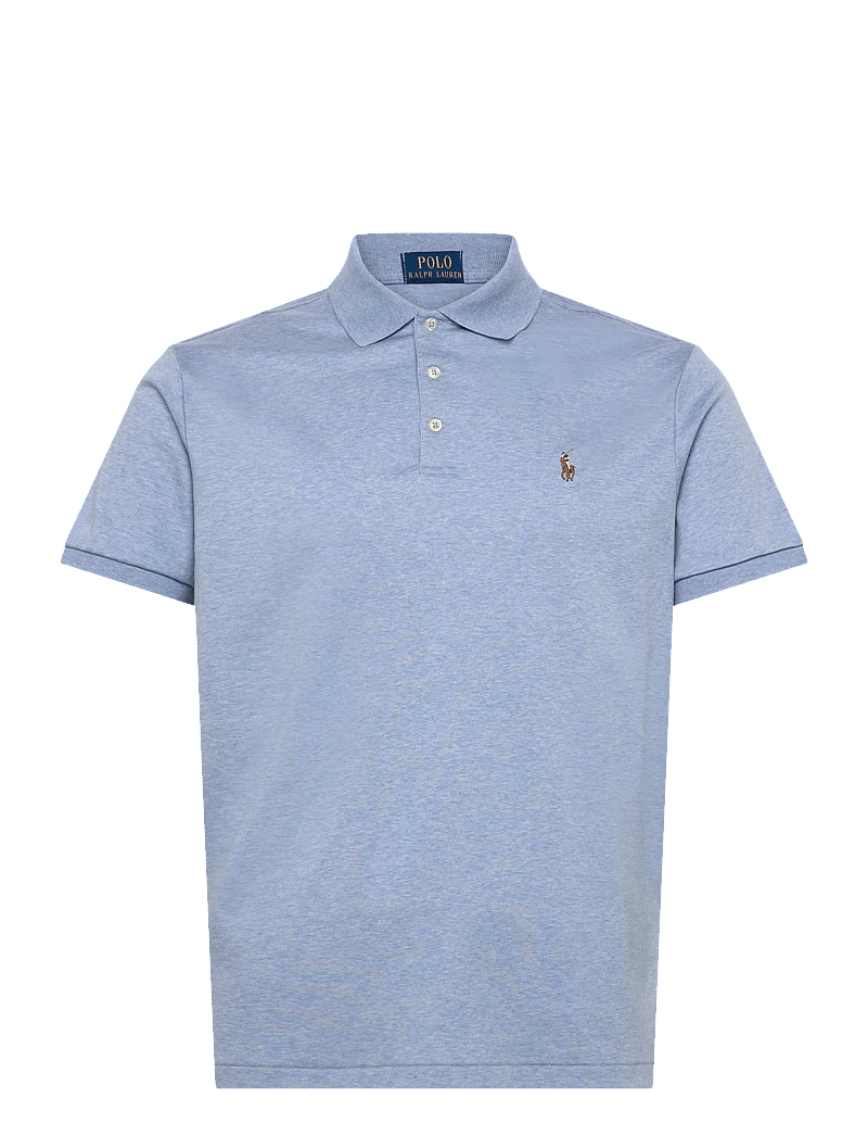 Polo Ralph Lauren - PIMA POLO-SSL-KNT - short-sleeved polos - isle heather - 1