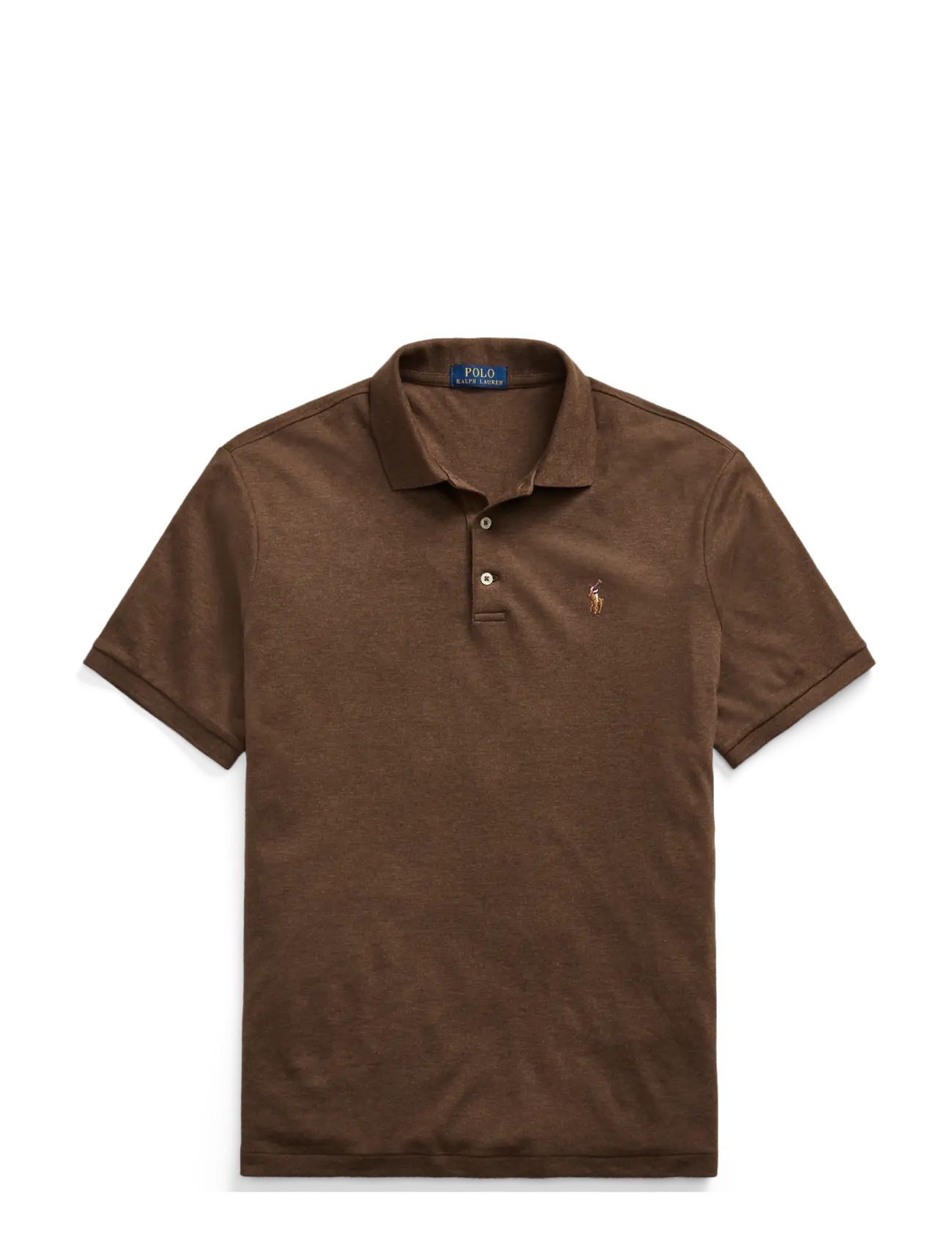 Polo Ralph Lauren Custom Slim Fit Soft Cotton Polo Shirt - Polosärgid - NUTMEG BROWN HEAT / brown