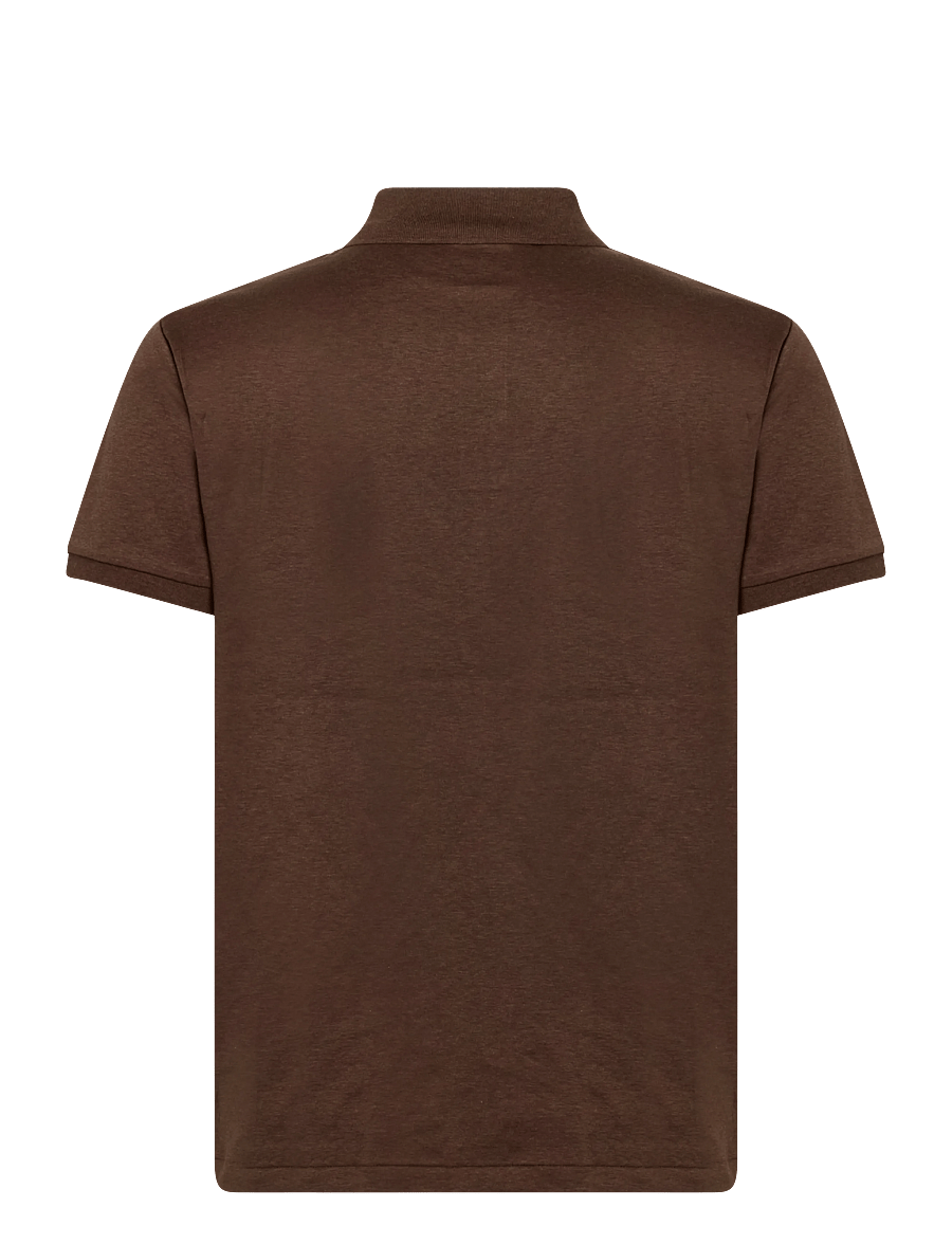 Polo Ralph Lauren - PIMA POLO-SSL-KNT - kurzärmelig - nutmeg brown heat - 1
