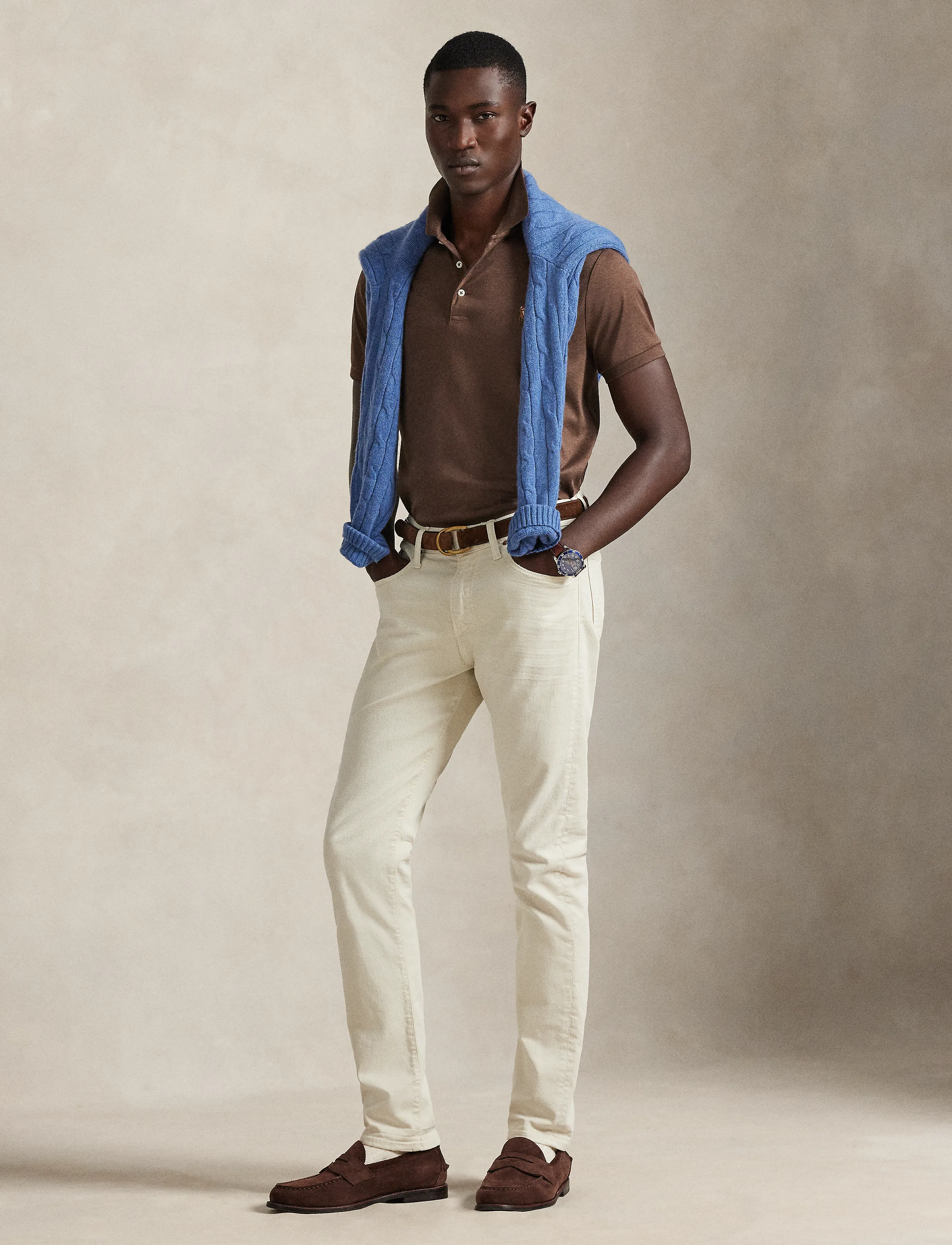 Polo Ralph Lauren - Custom Slim Fit Soft Cotton Polo Shirt - lühikeste varrukatega polod - nutmeg brown heat - 1
