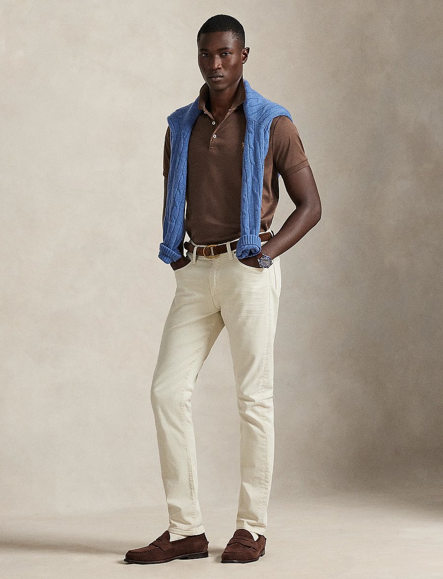 Polo Ralph Lauren - Custom Slim Fit Soft Cotton Polo Shirt - lühikeste varrukatega polod - nutmeg brown heat - 1