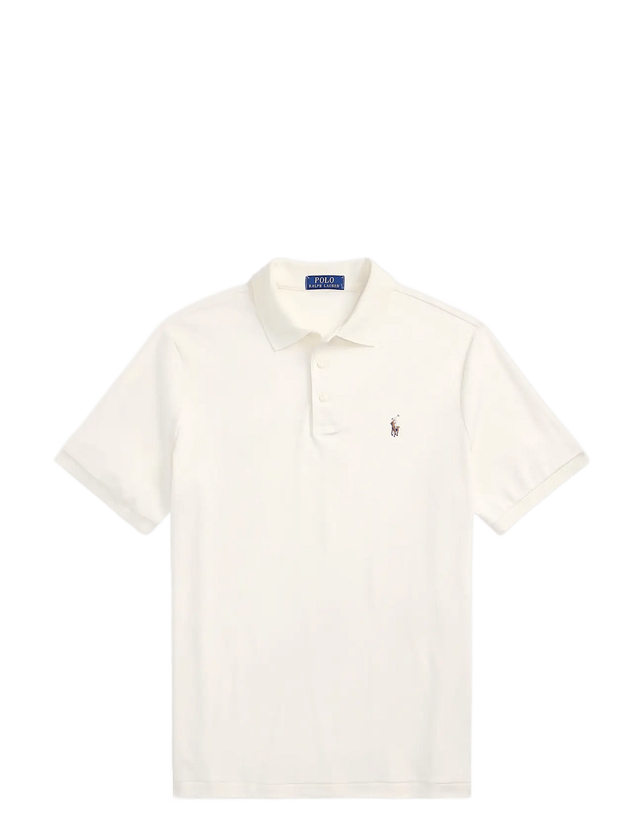 Polo Ralph Lauren - PIMA POLO-SSL-KNT - kortärmade pikéer - pale cream - 1