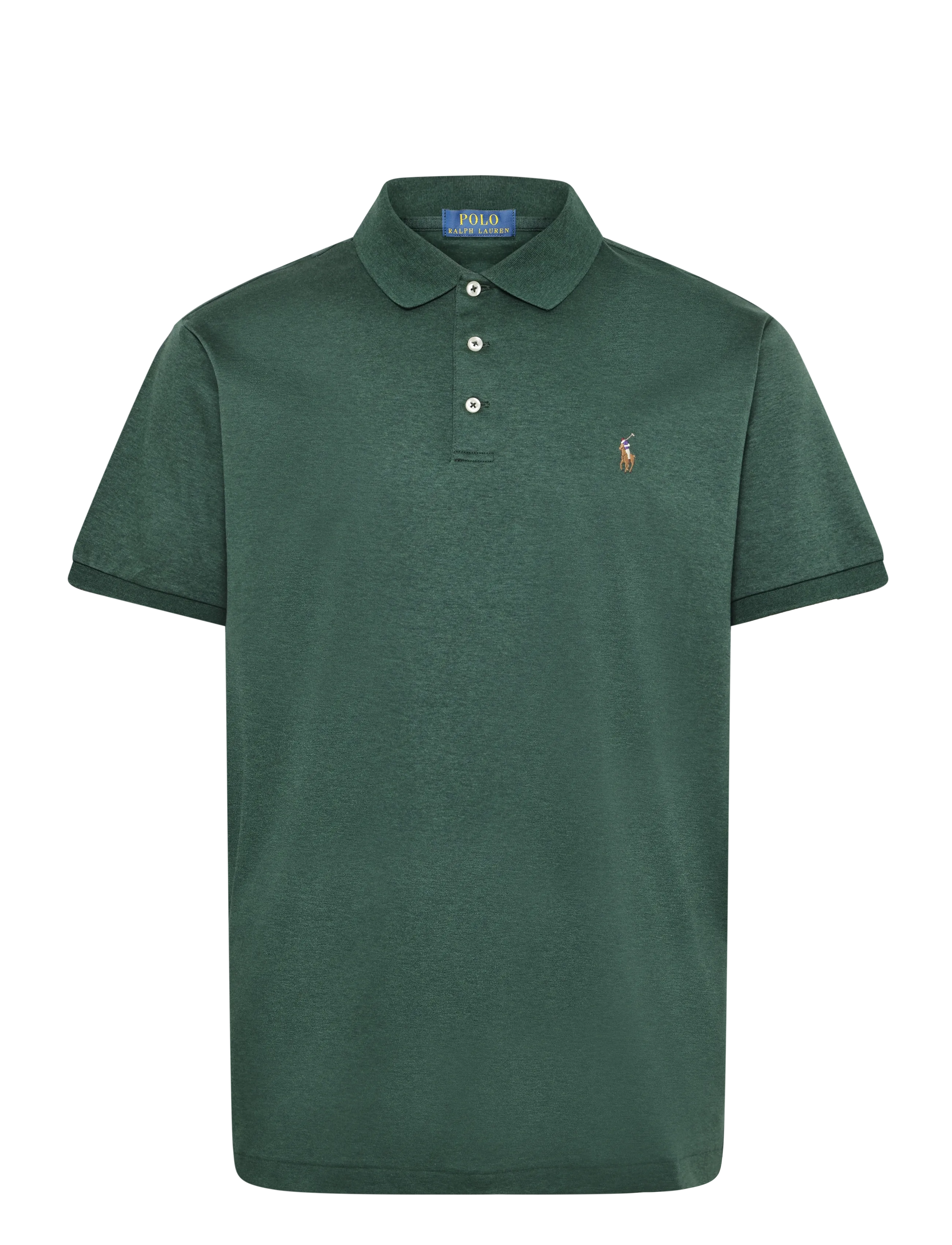 Polo Ralph Lauren - Custom Slim Fit Soft Cotton Polo Shirt - kortärmade pikéer - scotch pine heath - 1