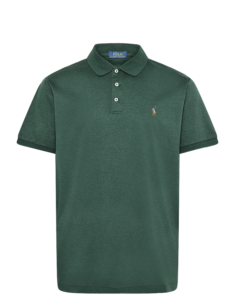 Polo Ralph Lauren - Custom Slim Fit Soft Cotton Polo Shirt - kortärmade pikéer - scotch pine heath - 1