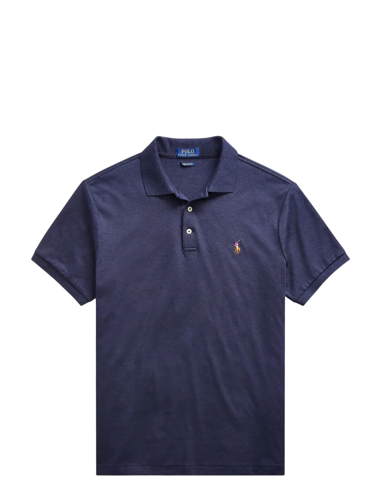 POLO RALPH LAUREN Custom Slim Fit Soft Baumwolle Polo Shirt Blau - S - Herren