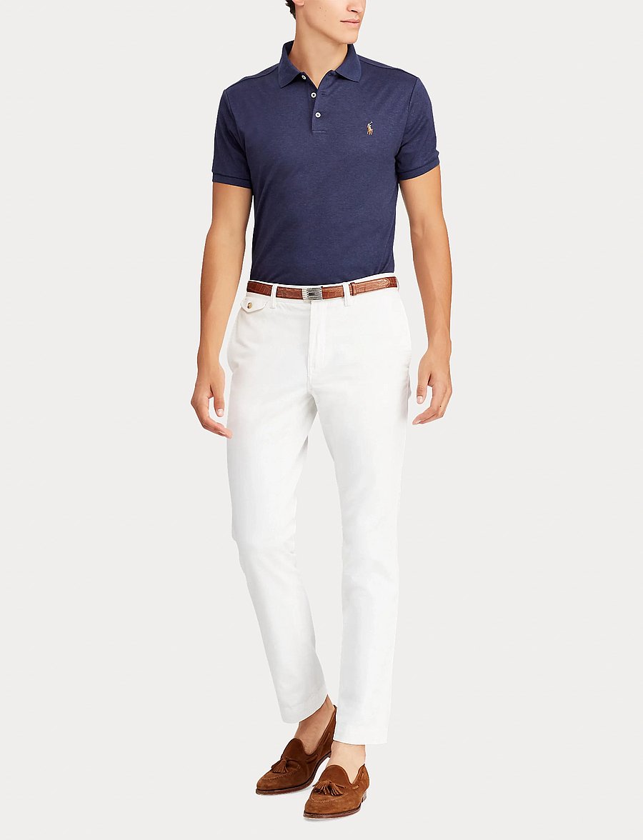 Polo Ralph Lauren - Custom Slim Fit Soft Cotton Polo Shirt - kurzärmelig - spring navy heath - 0