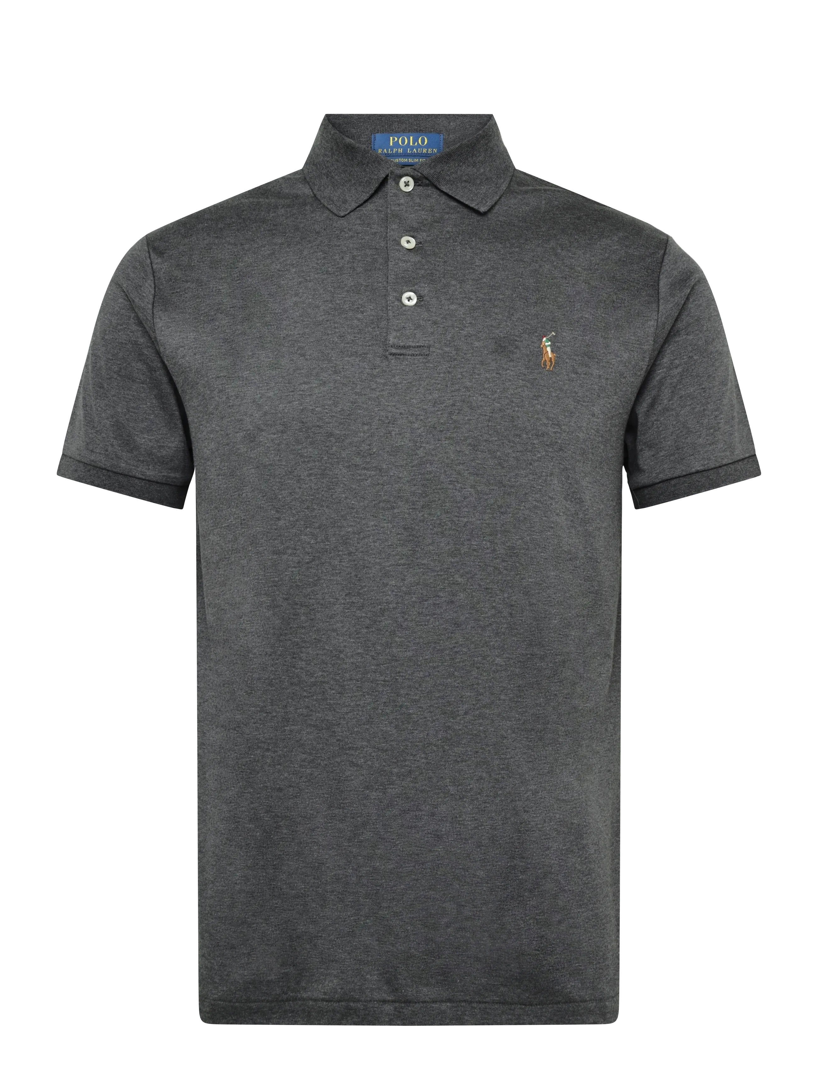 Polo Ralph Lauren - Custom Slim Fit Soft Cotton Polo Shirt - kortärmade pikéer - windsor heather - 1
