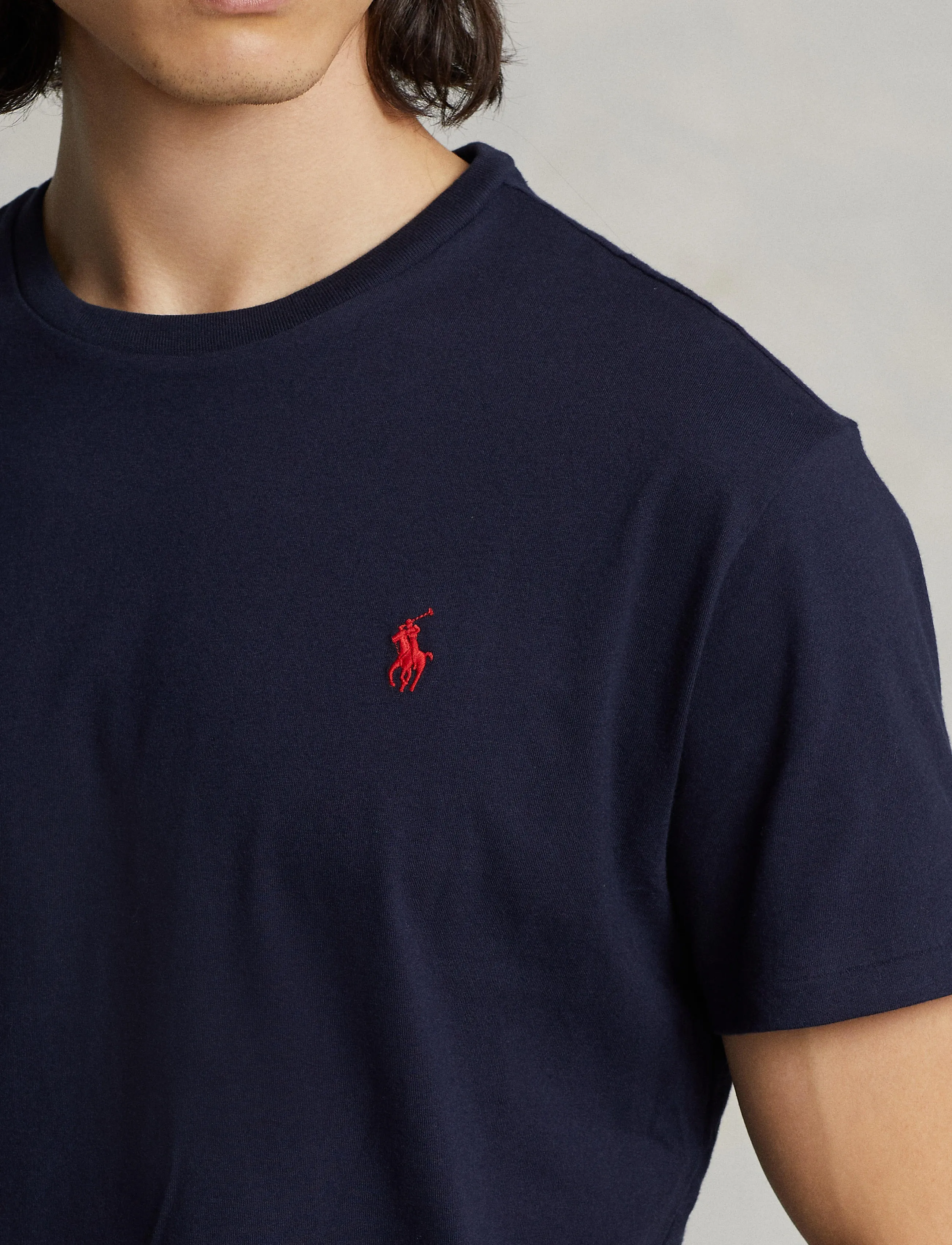 Polo Ralph Lauren - Classic Fit Jersey Crewneck T-Shirt - kortærmede t-shirts - ink - 3